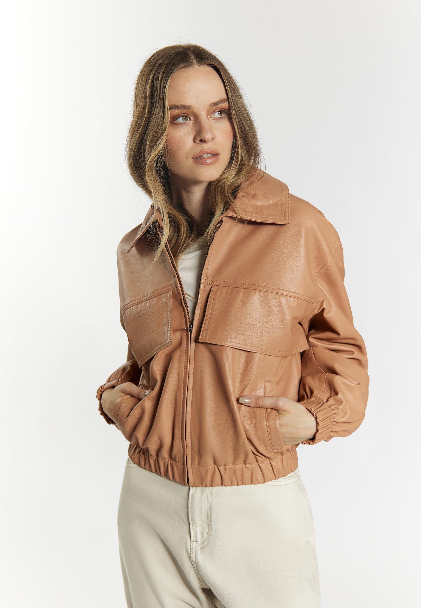 DreiMaster Vintage women's leather blouson