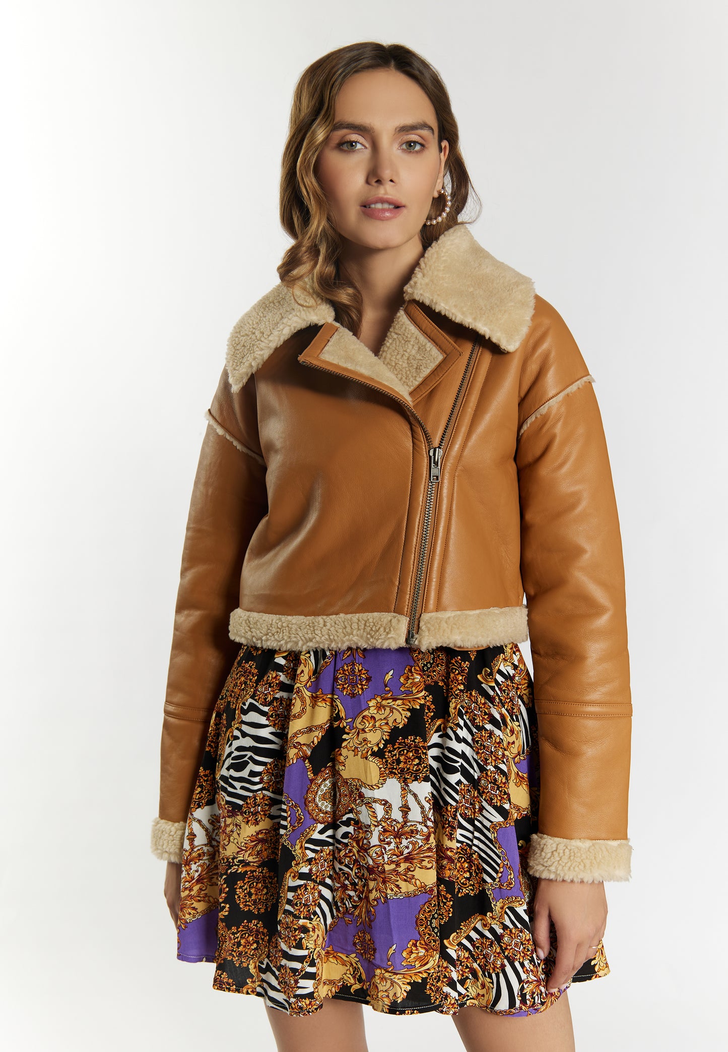 faina women's leather jacket