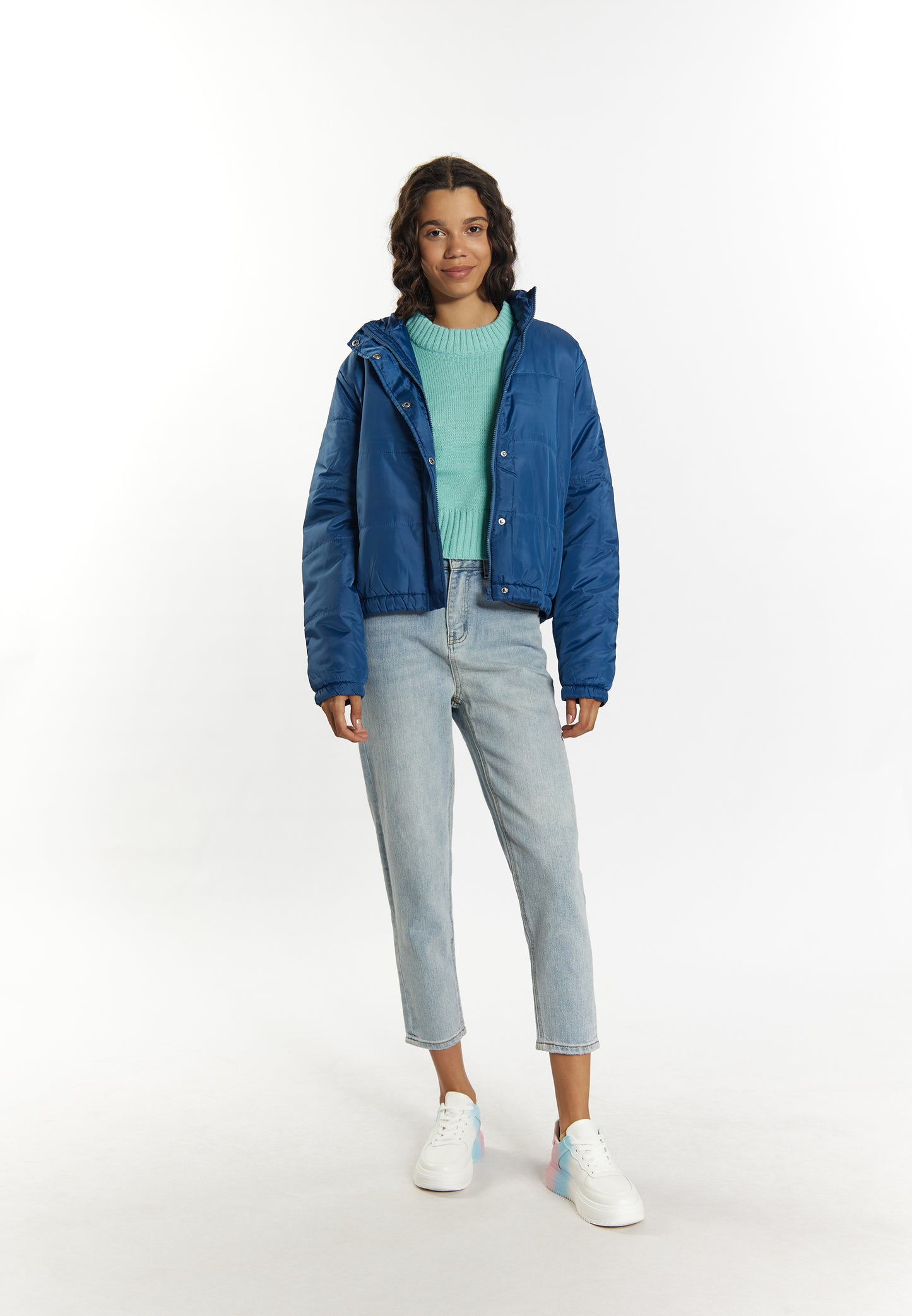 myMo women's lightly quilted bomber jacket