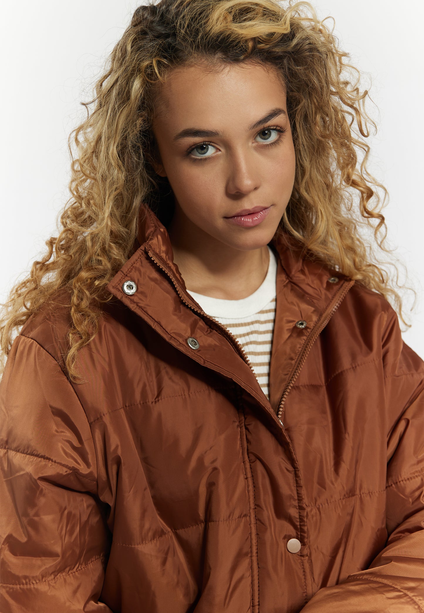 myMo women's lightly quilted bomber jacket