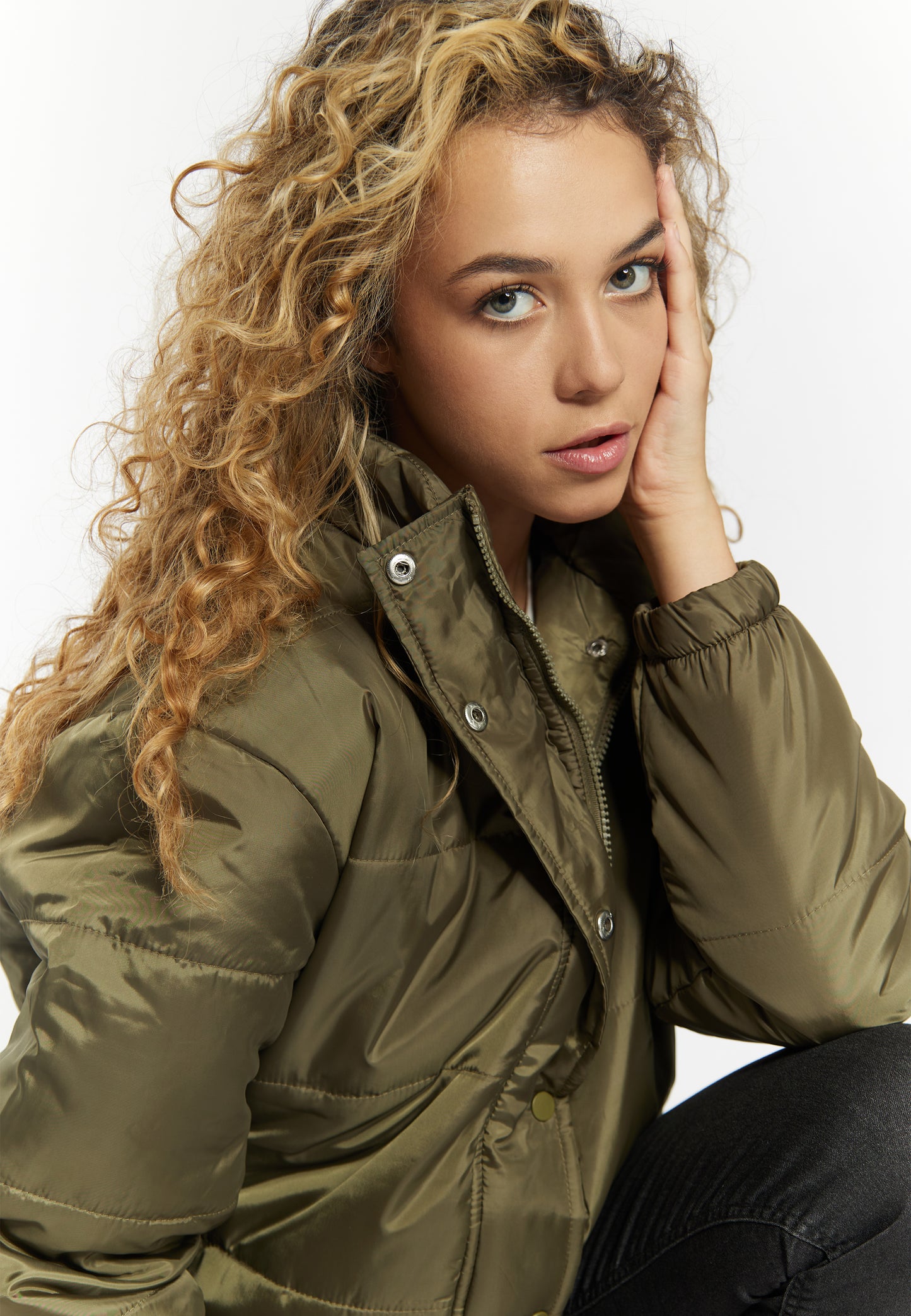 myMo women's lightly quilted bomber jacket