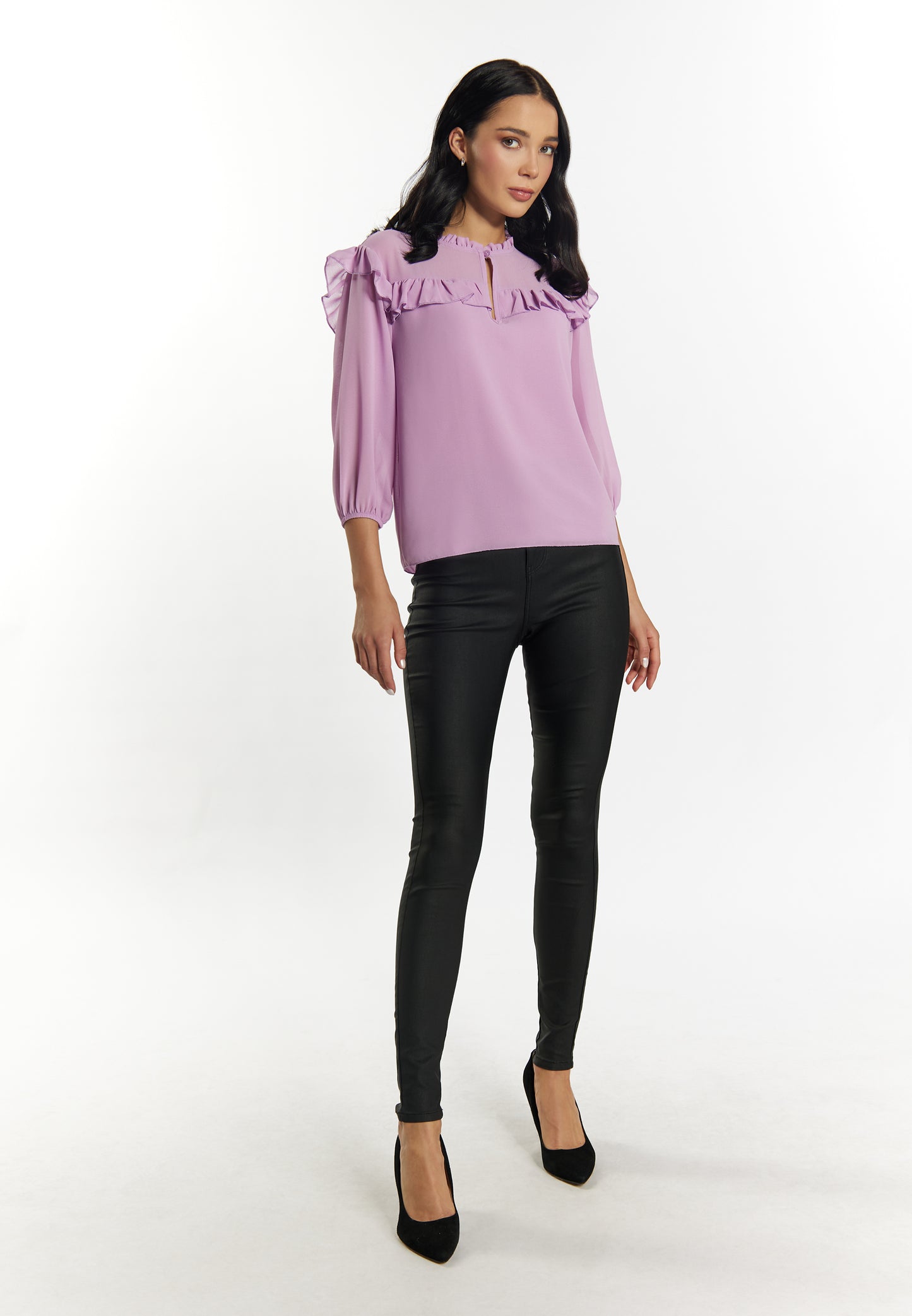 faina women's ruffle blouse