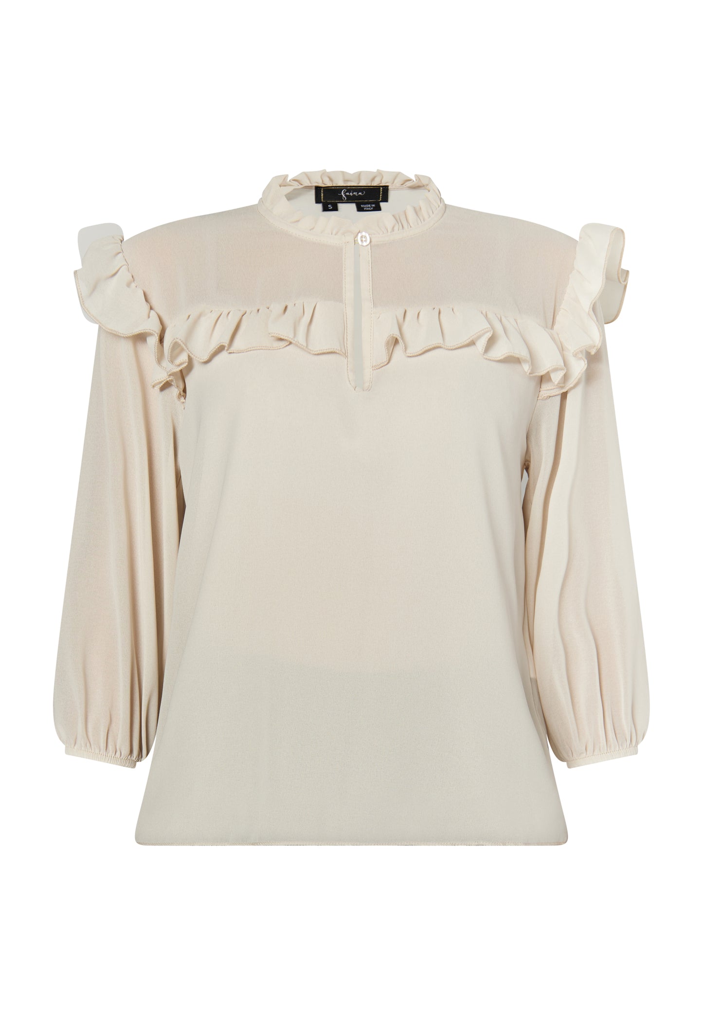 faina women's ruffle blouse