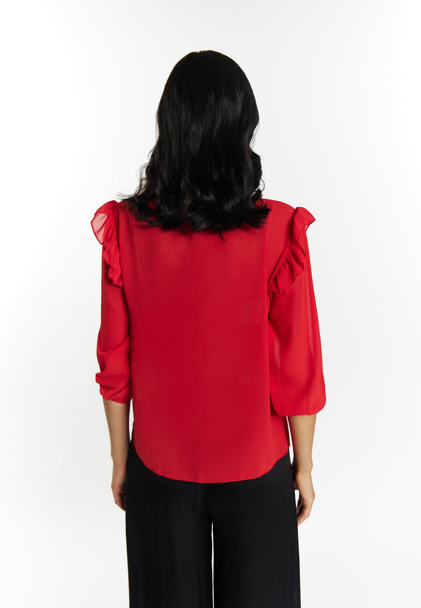 faina women's ruffle blouse