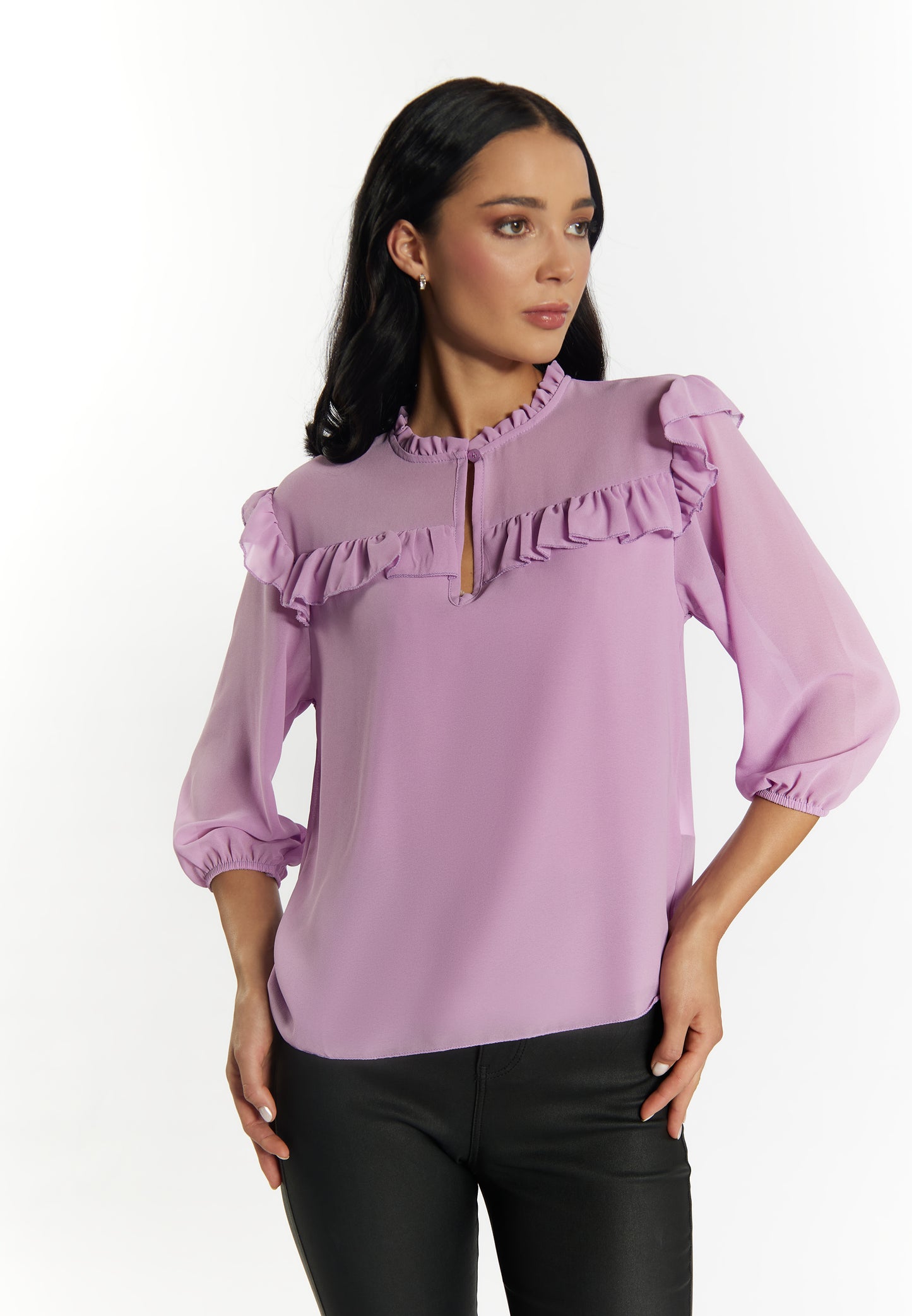 faina women's ruffle blouse