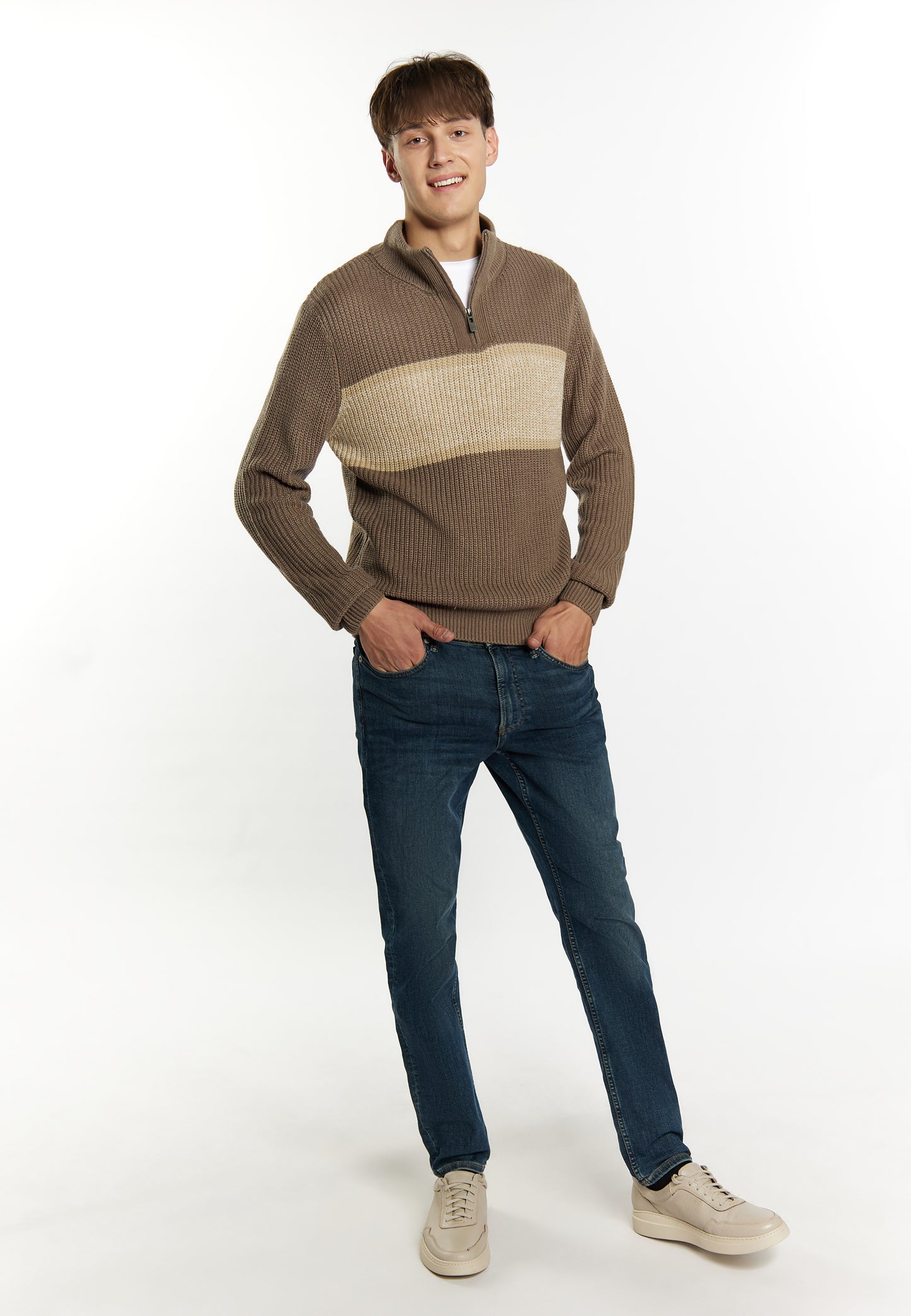 Mo men's chunky knit sweater