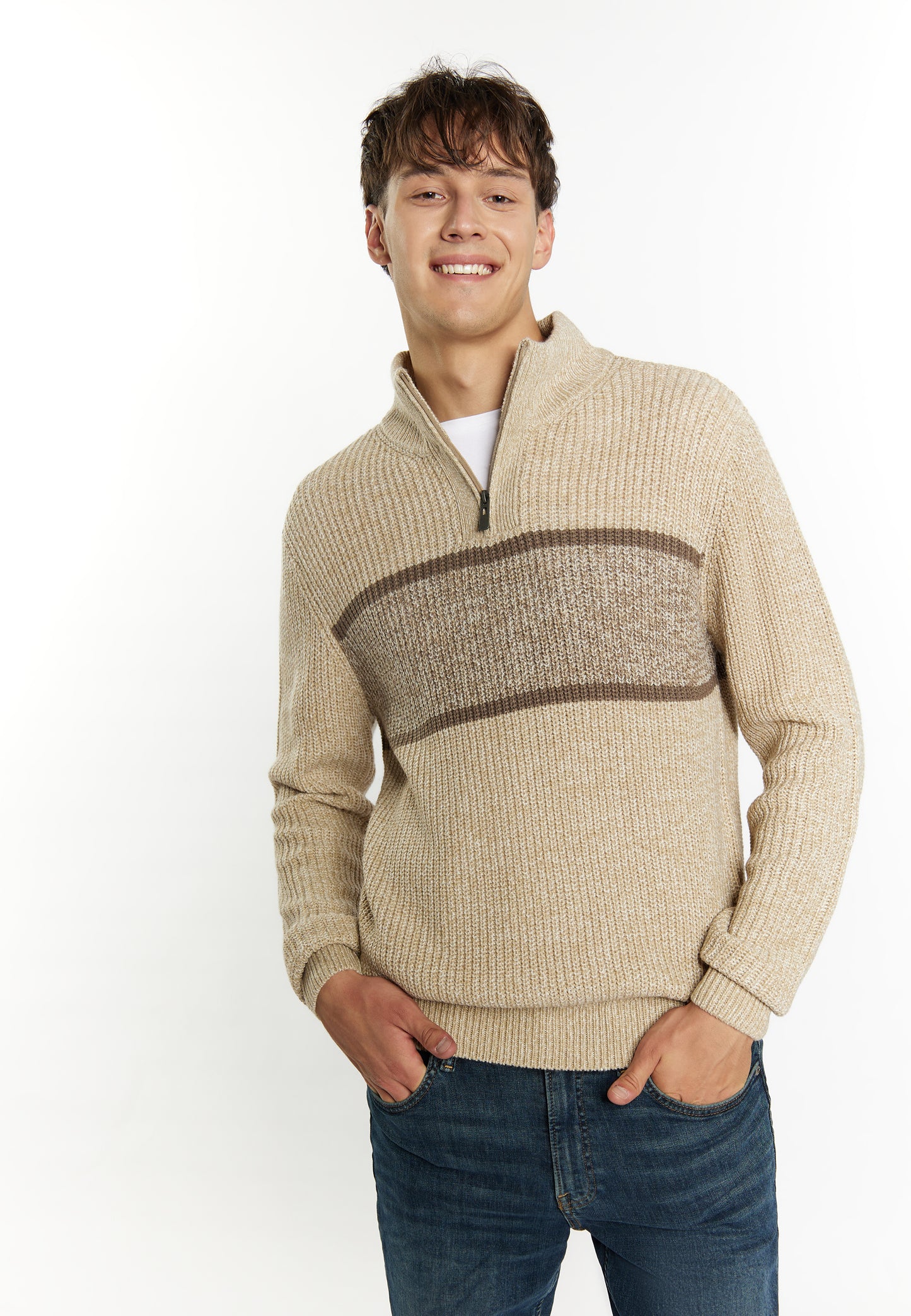 Mo men's chunky knit sweater
