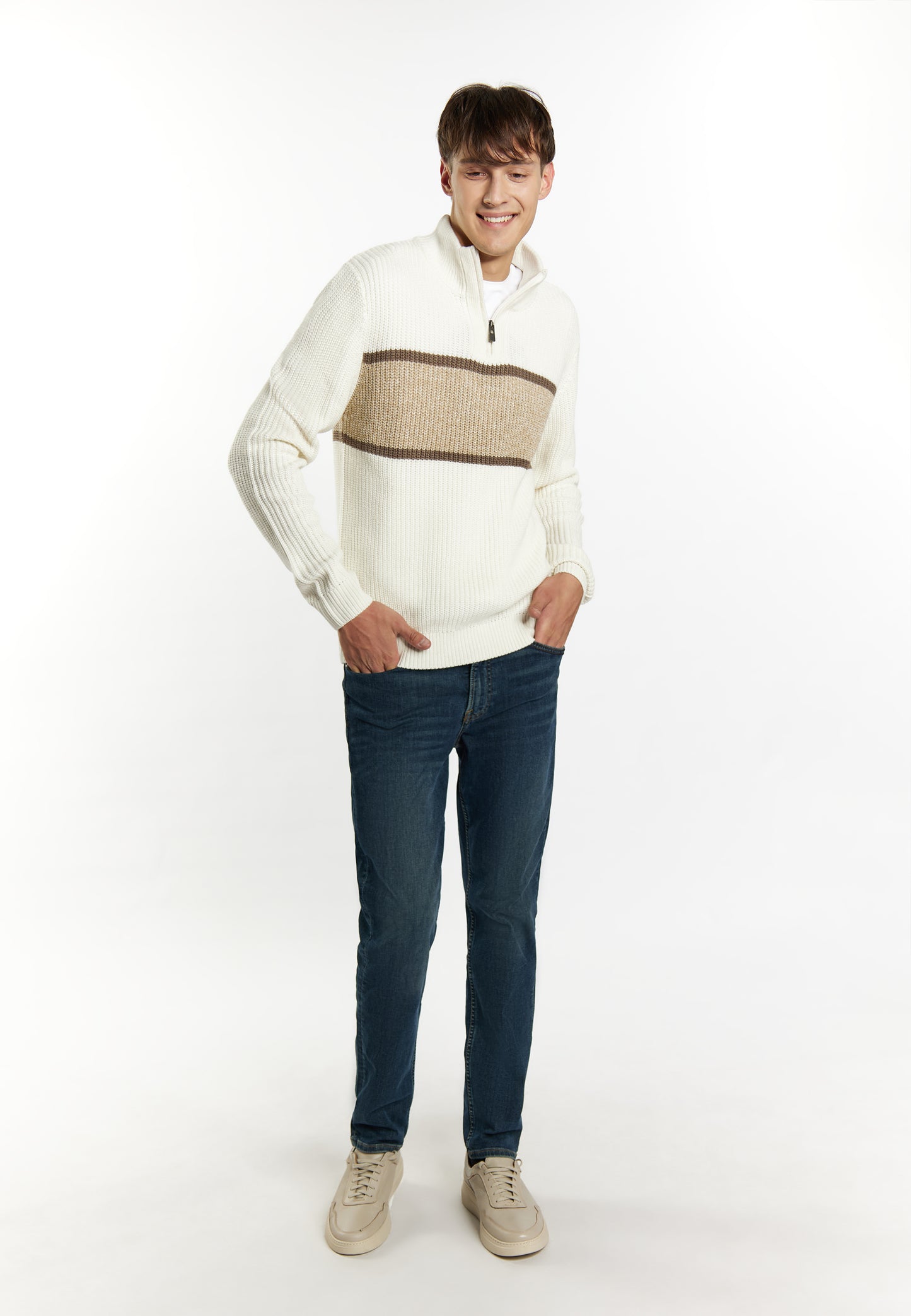 Mo men's chunky knit sweater