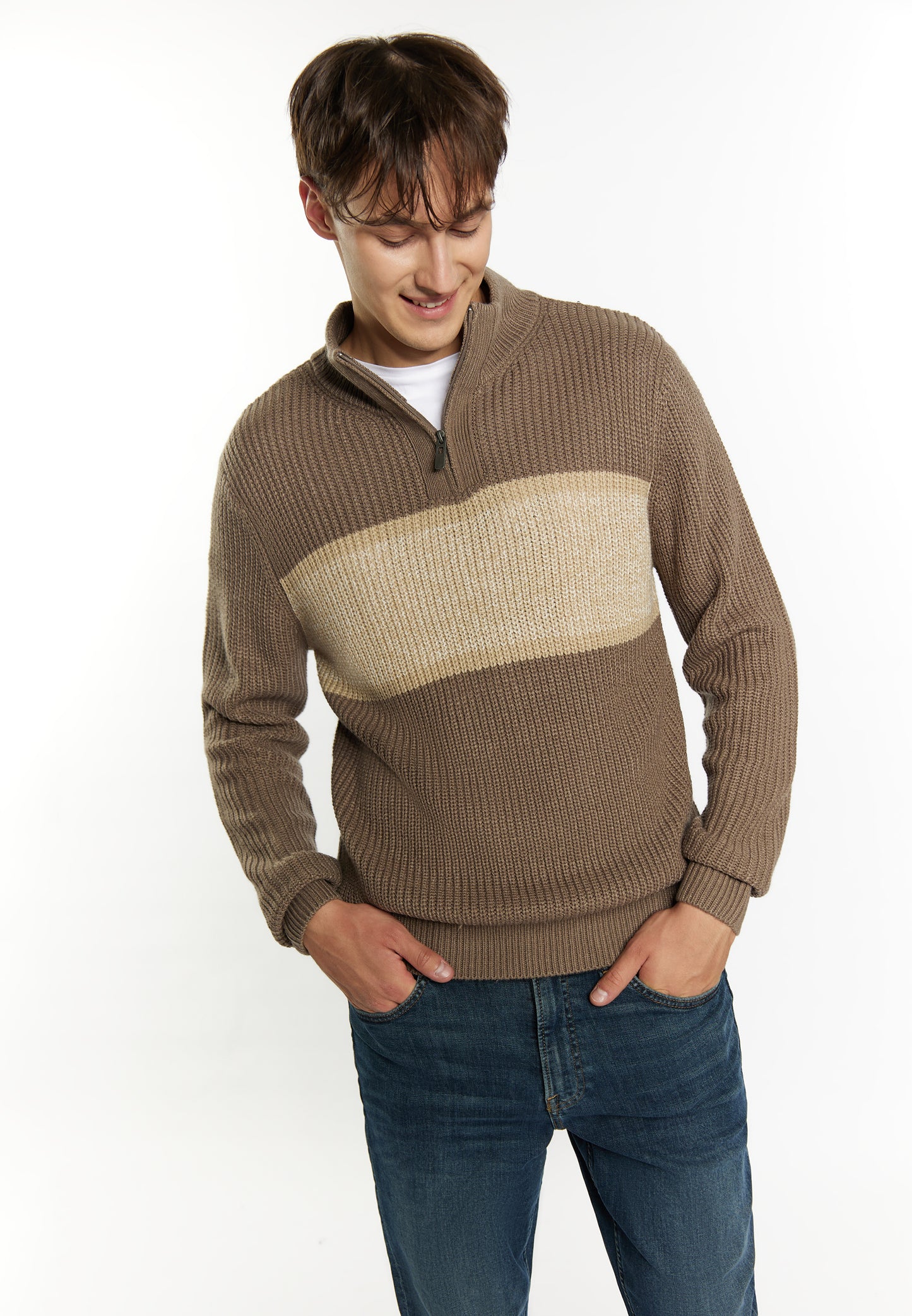 Mo men's chunky knit sweater