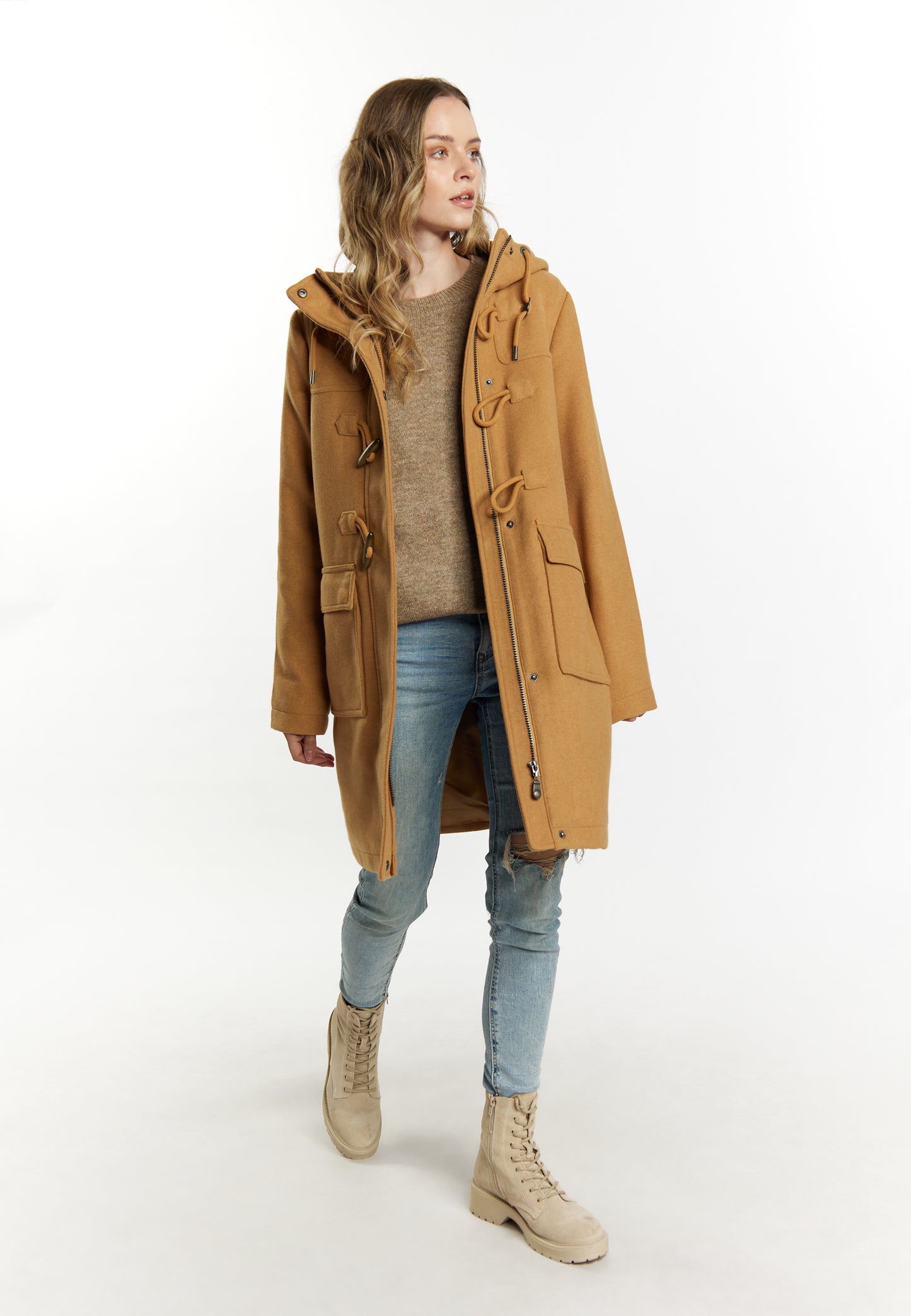 DreiMaster Vintage women's wool blend duffle coat
