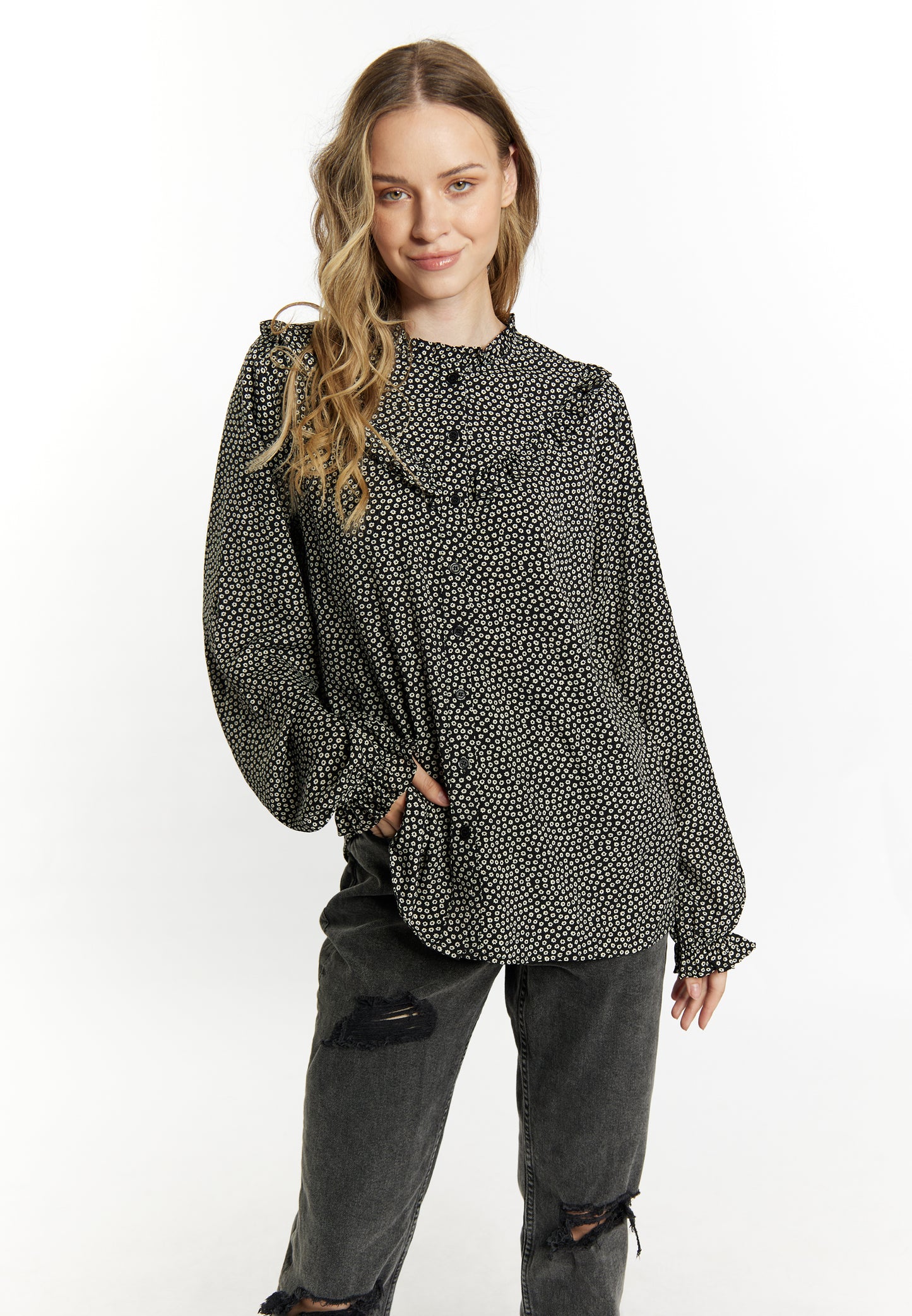 DreiMaster Vintage women's long sleeve blouse