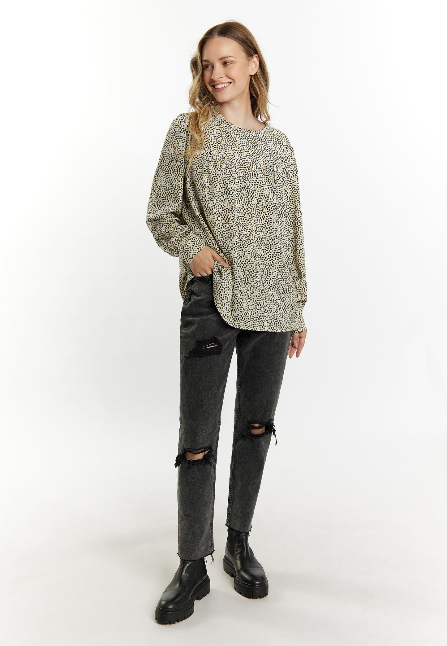 DreiMaster Vintage women's long sleeve blouse