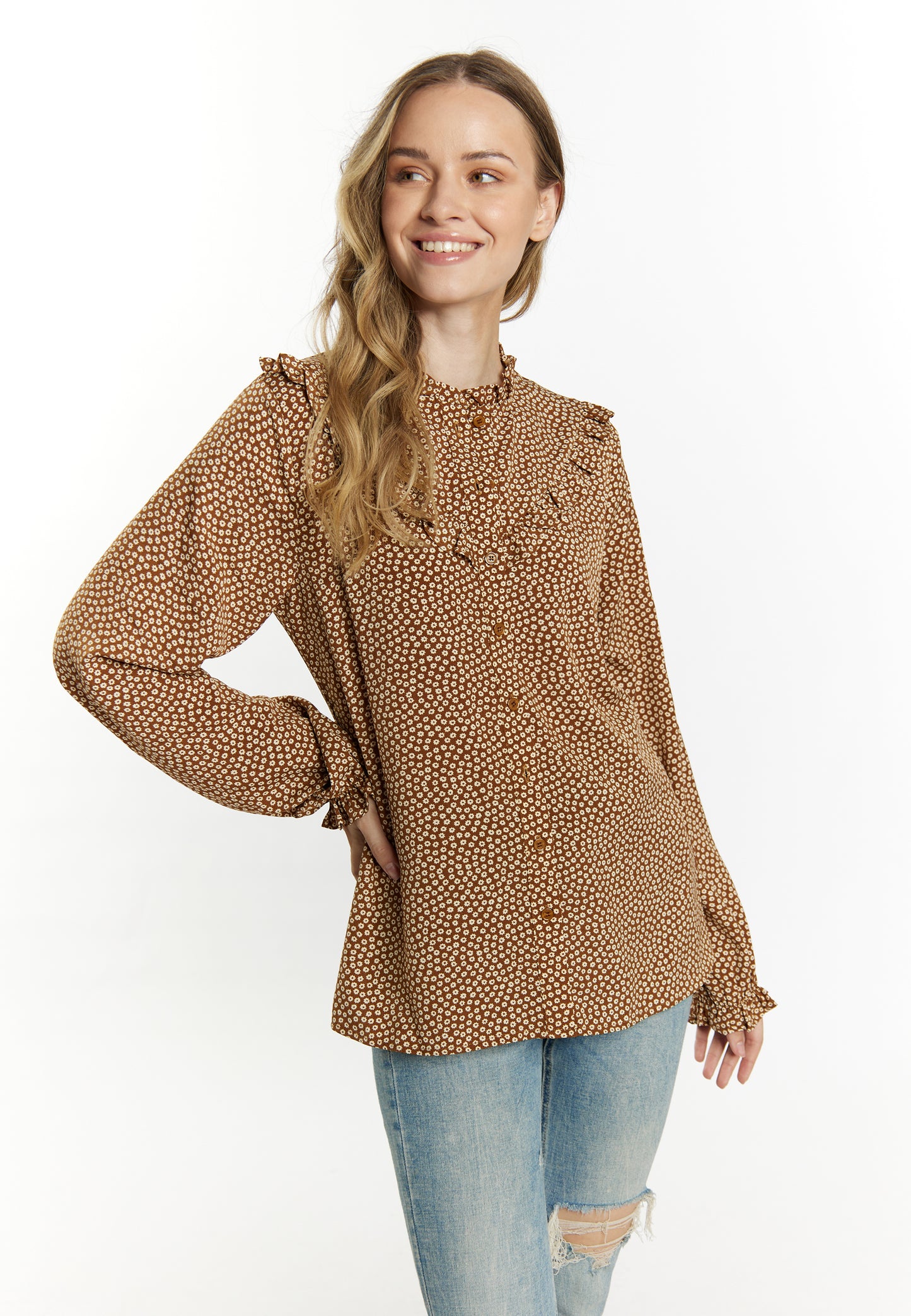 DreiMaster Vintage women's long sleeve blouse