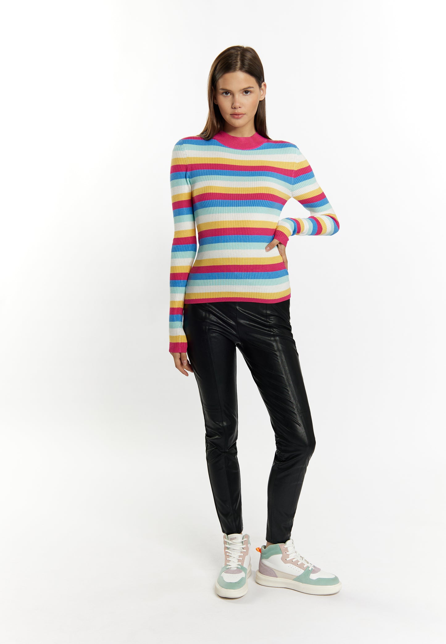 myMo women's rib knit sweater
