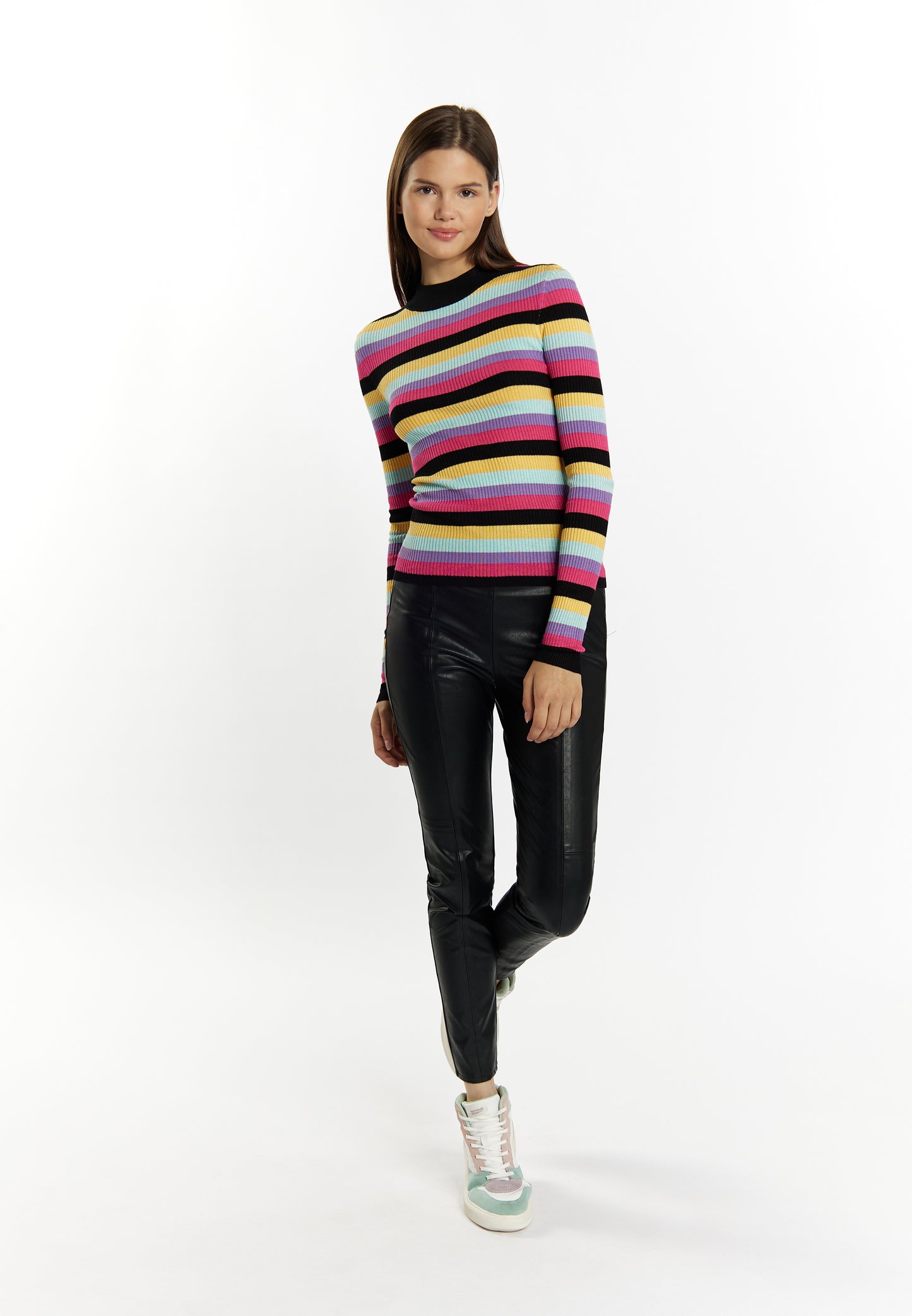 myMo women's rib knit sweater