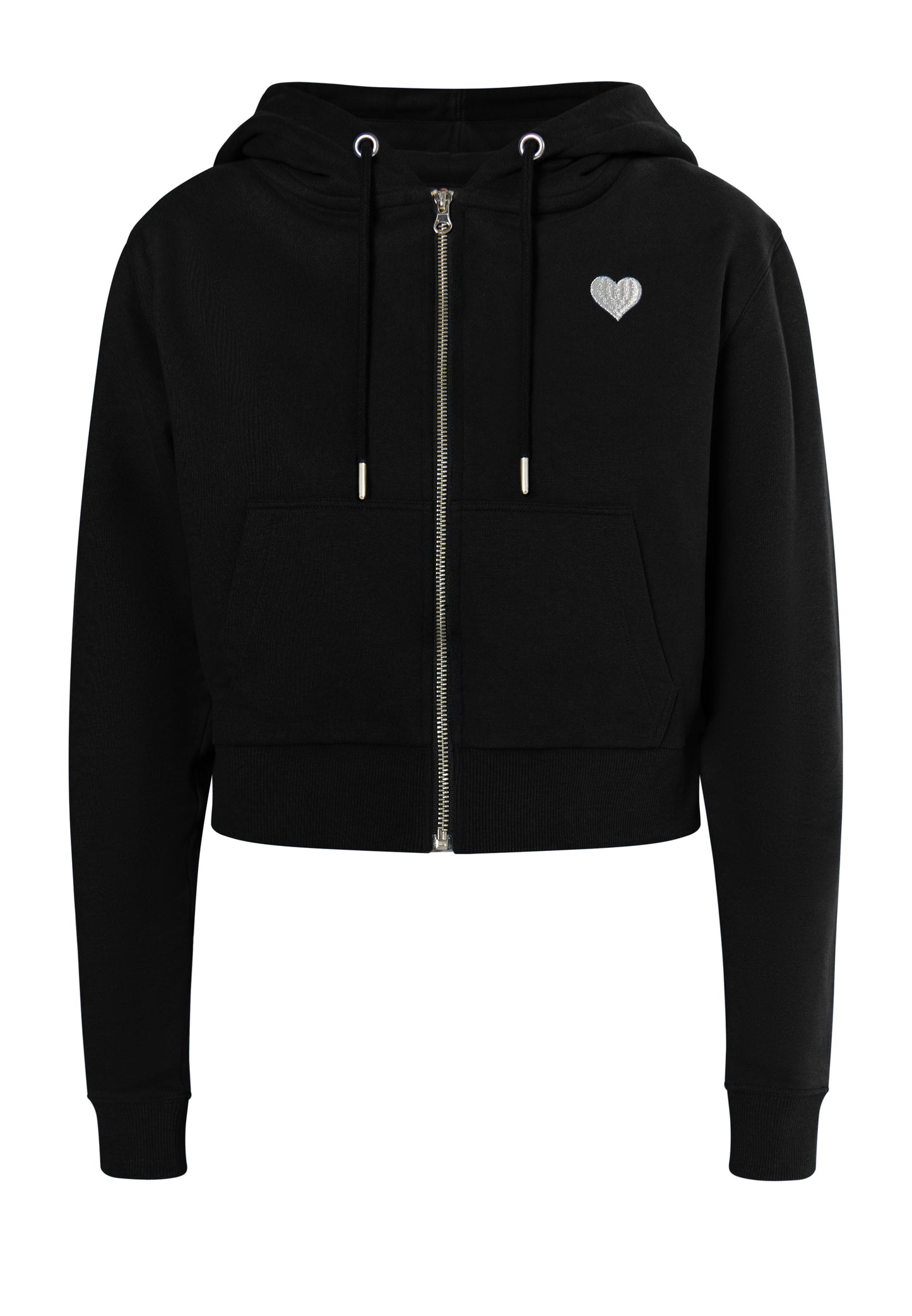 myMo women's cropped zip hoodie