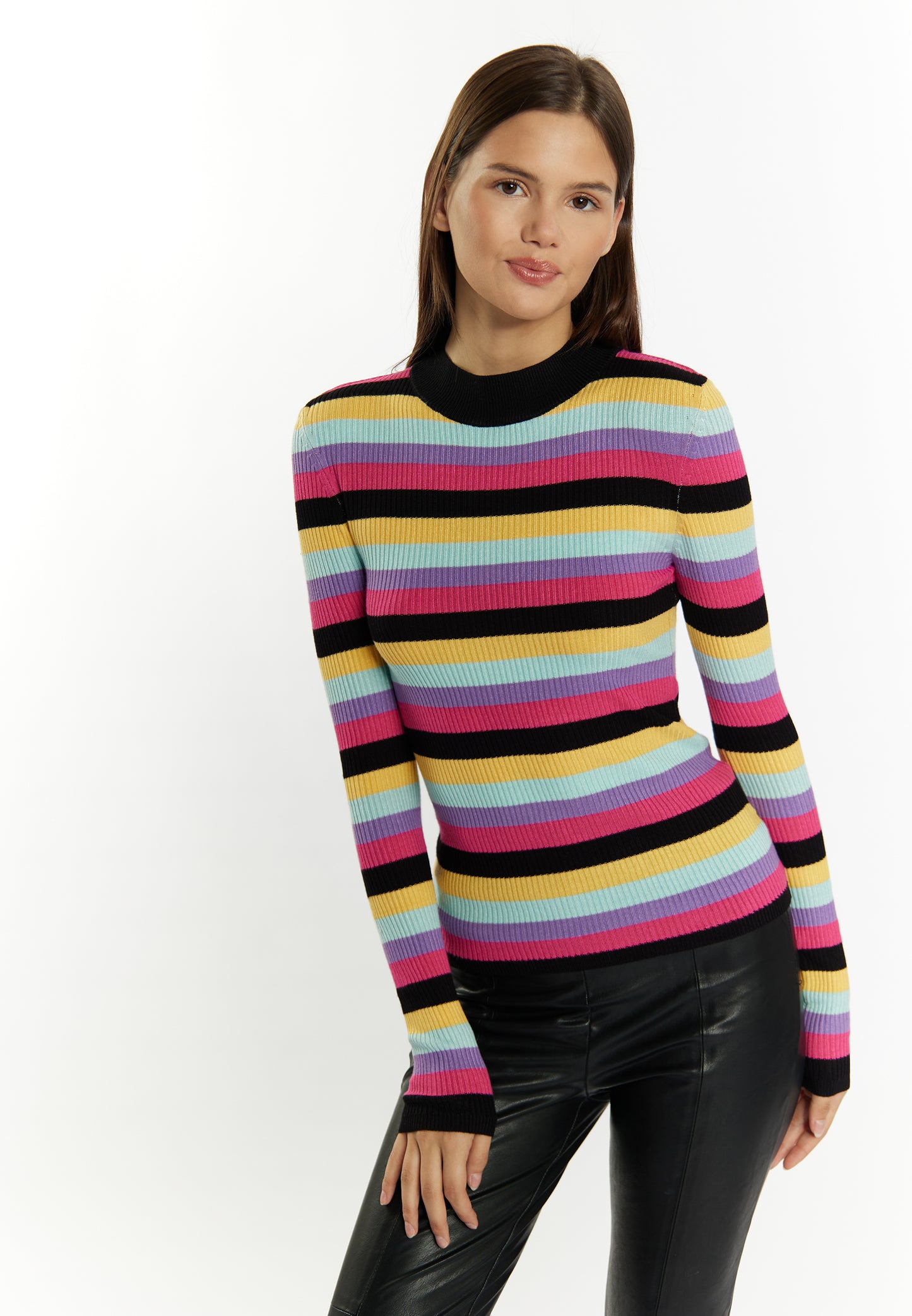 myMo women's rib knit sweater