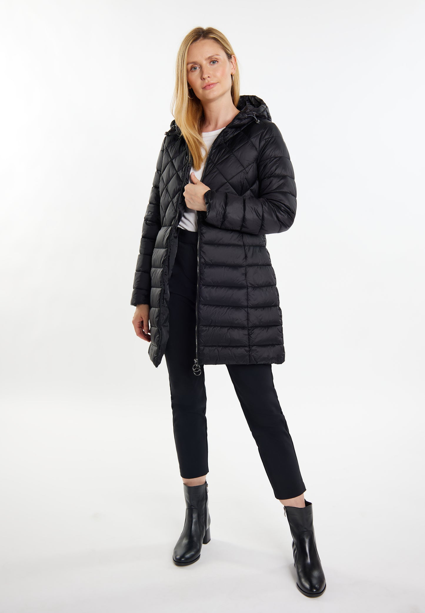 usha women's quilted coat