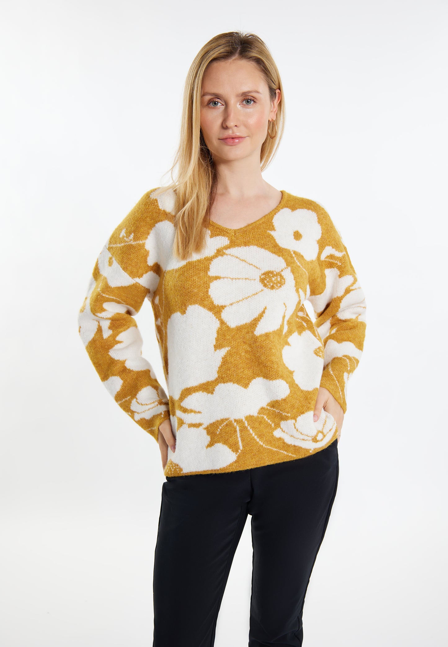 usha damski sweter dzianinowy