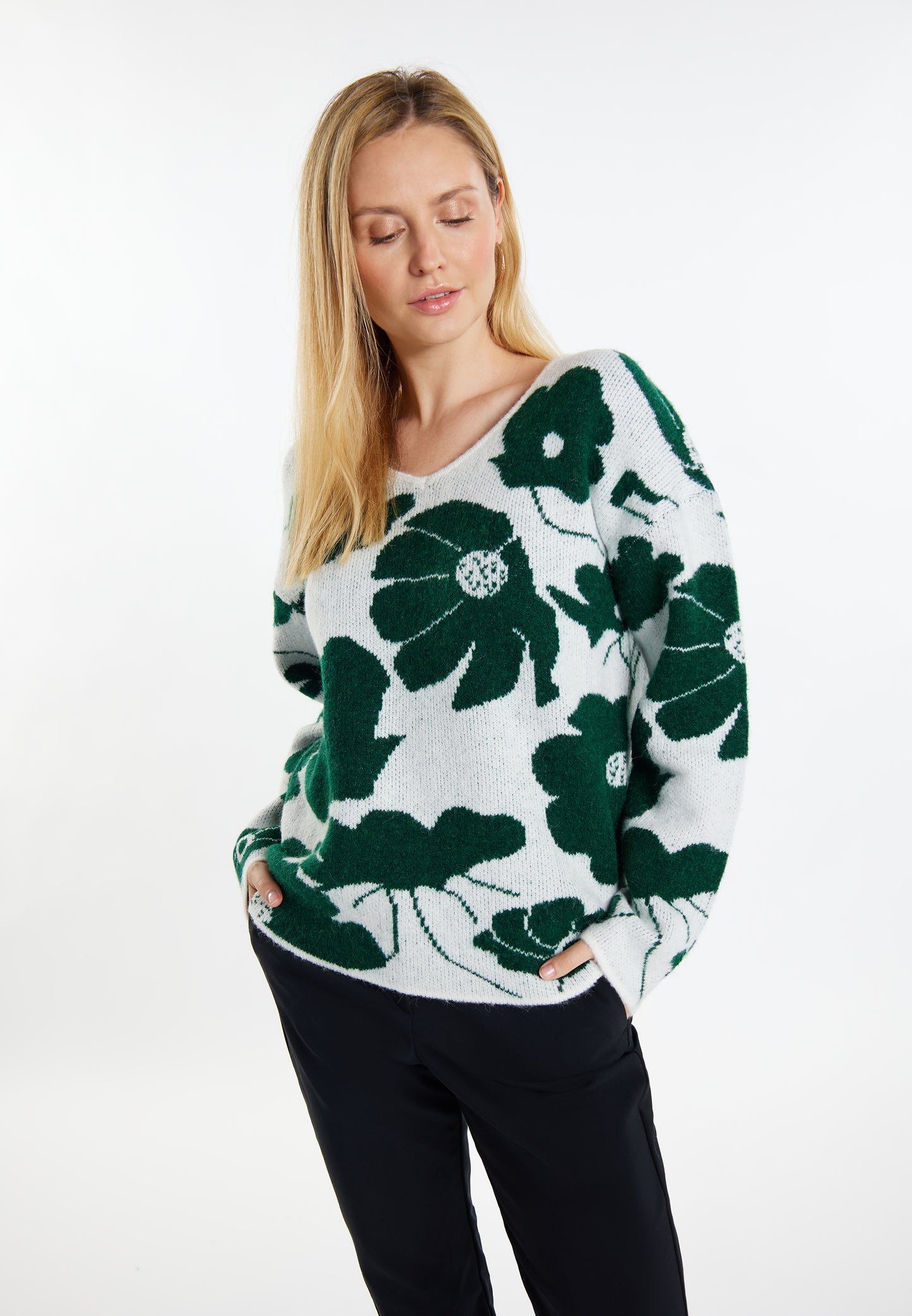 usha damski sweter dzianinowy