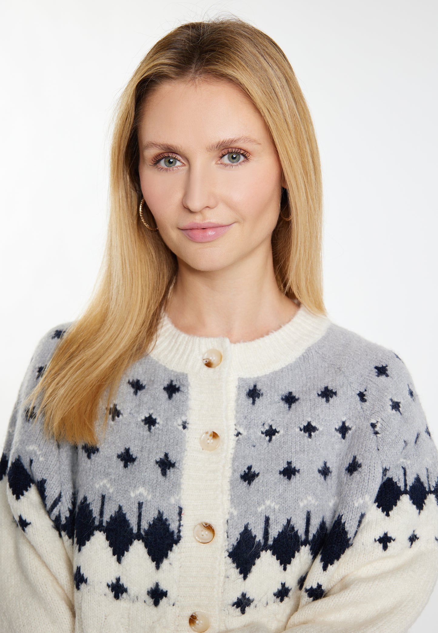 usha BLUE LABEL women's knit cardigan