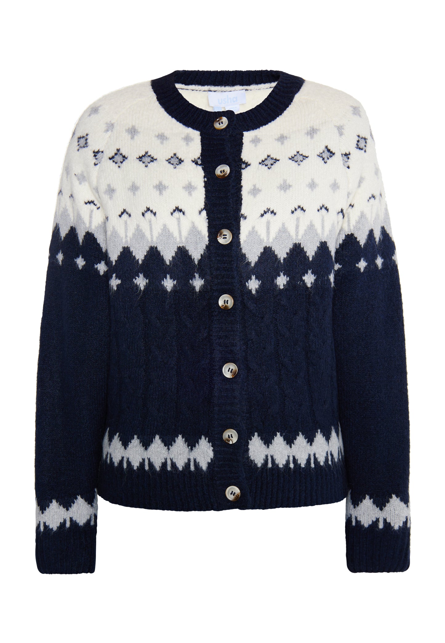usha BLUE LABEL women's knit cardigan