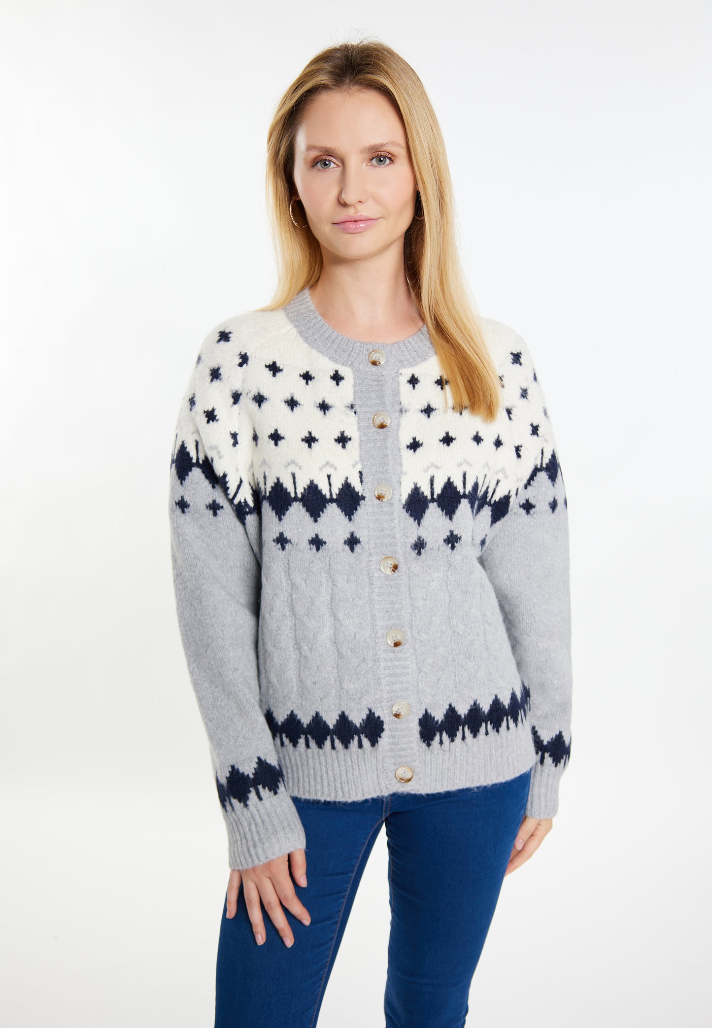 usha BLUE LABEL women's knit cardigan
