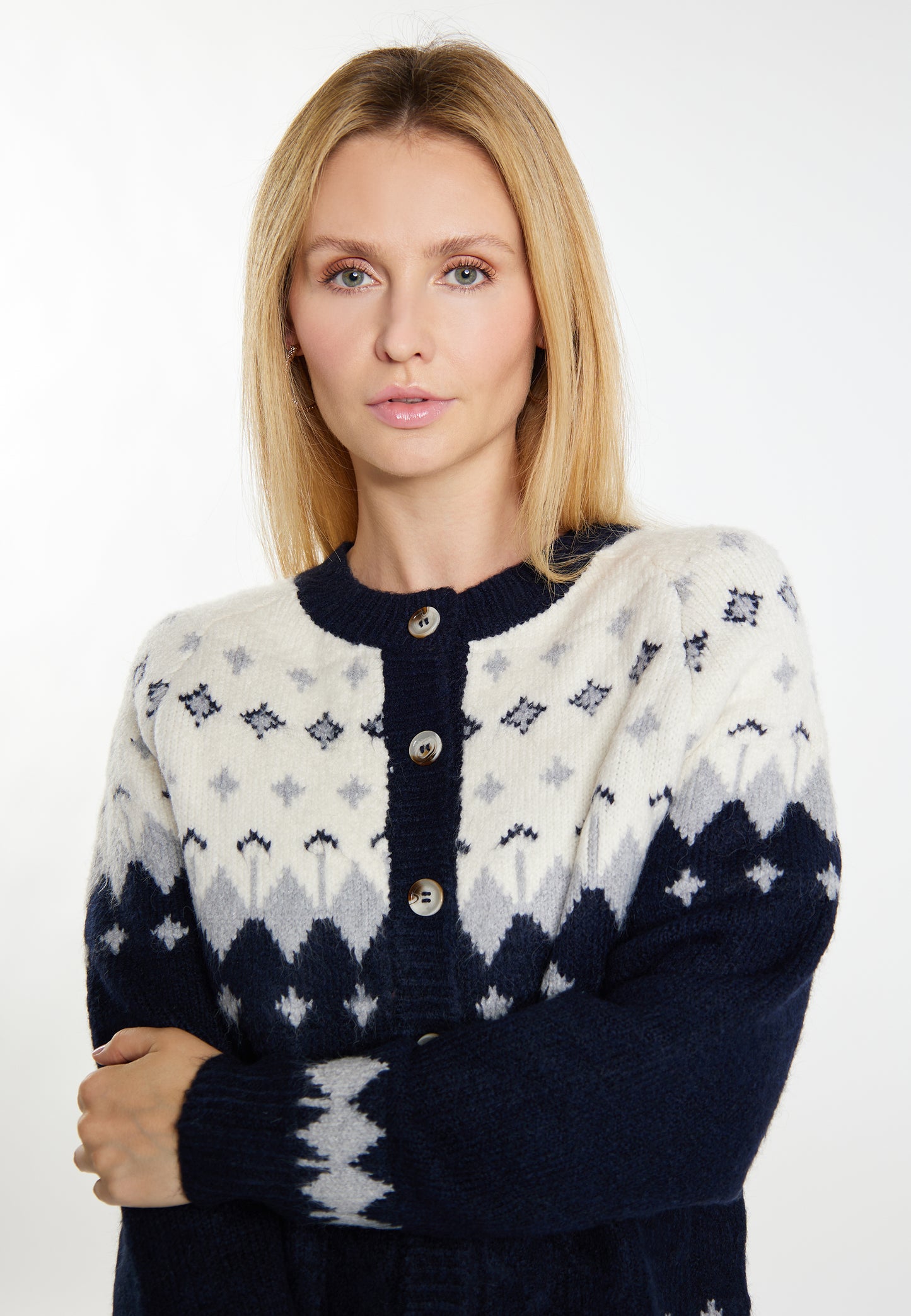 usha BLUE LABEL women's knit cardigan