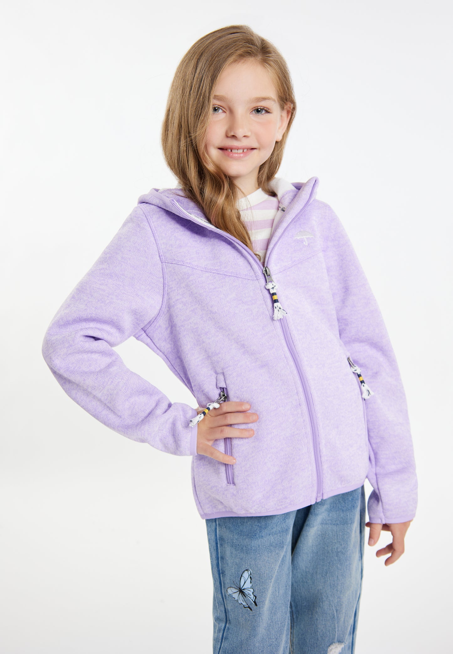 Schmuddelwedda girl's knitted fleece blouson jacket