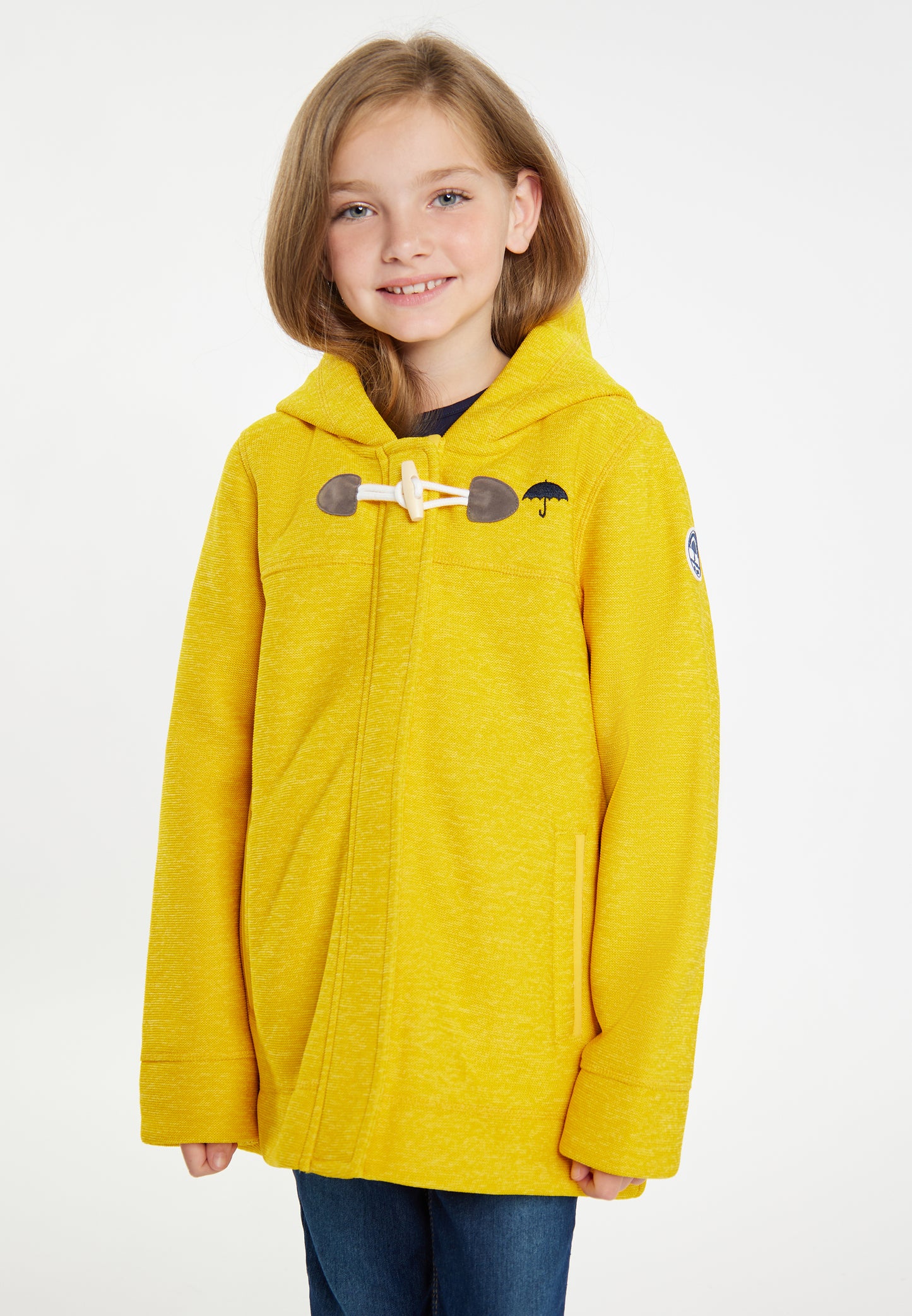 Schmuddelwedda girl's knitted fleece uffle coat