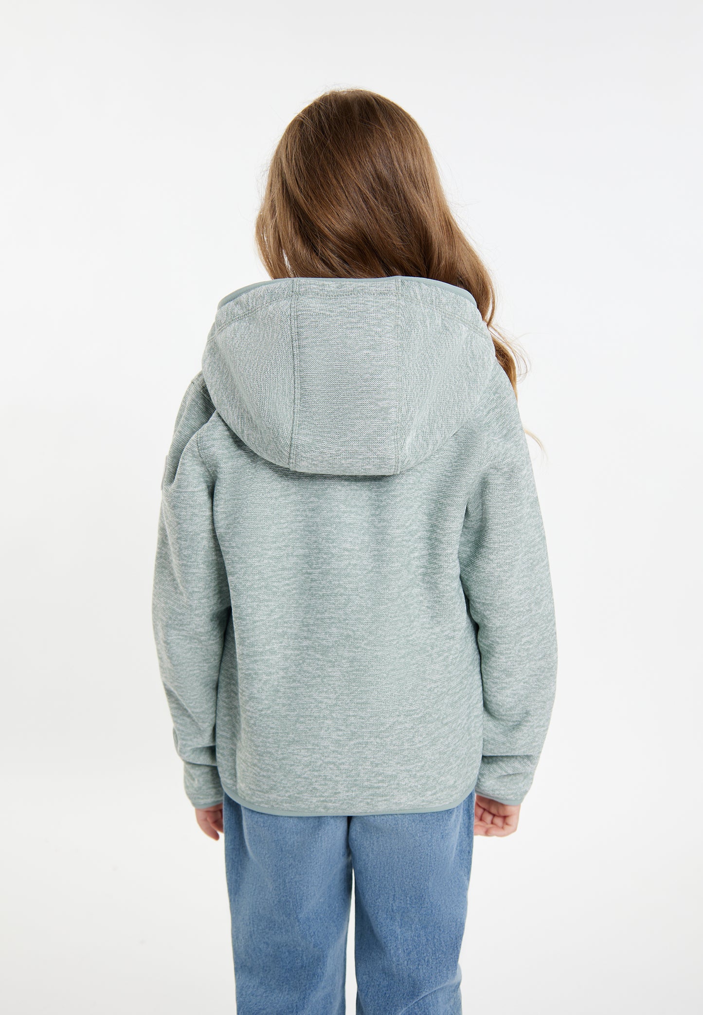 Schmuddelwedda girl's knitted fleece blouson jacket with teddy lining
