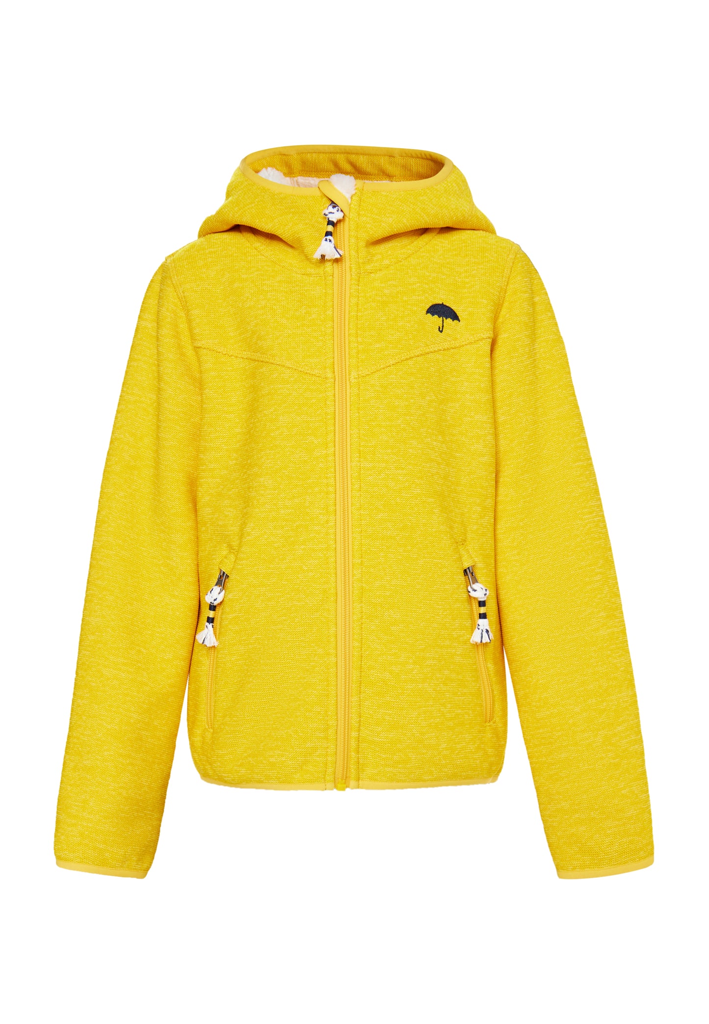 Schmuddelwedda girl's knitted fleece blouson jacket with teddy lining