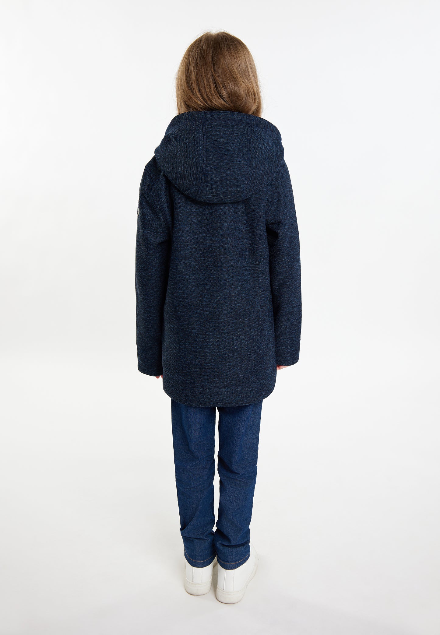 Schmuddelwedda girl's knitted fleece uffle coat