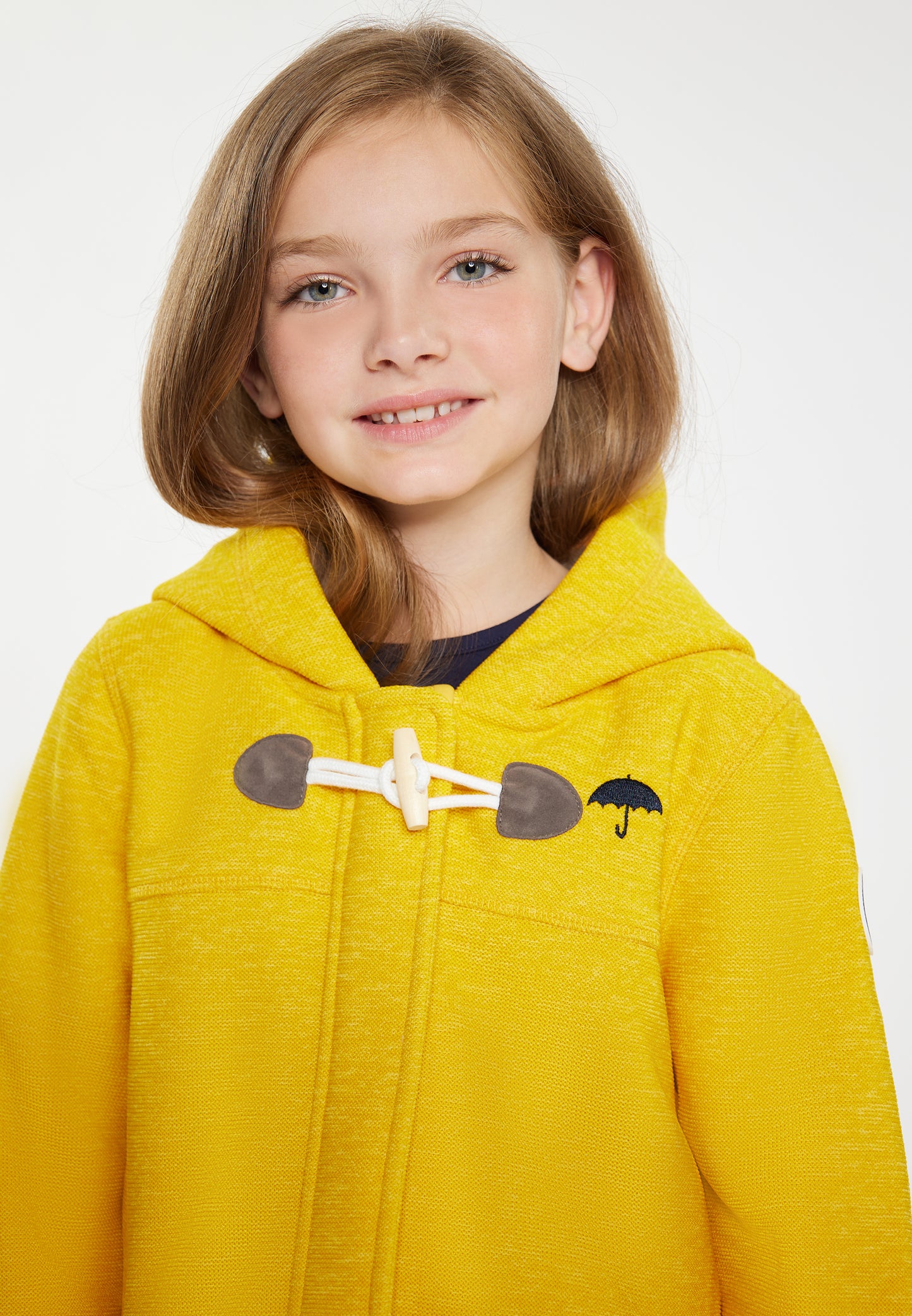 Schmuddelwedda girl's knitted fleece uffle coat