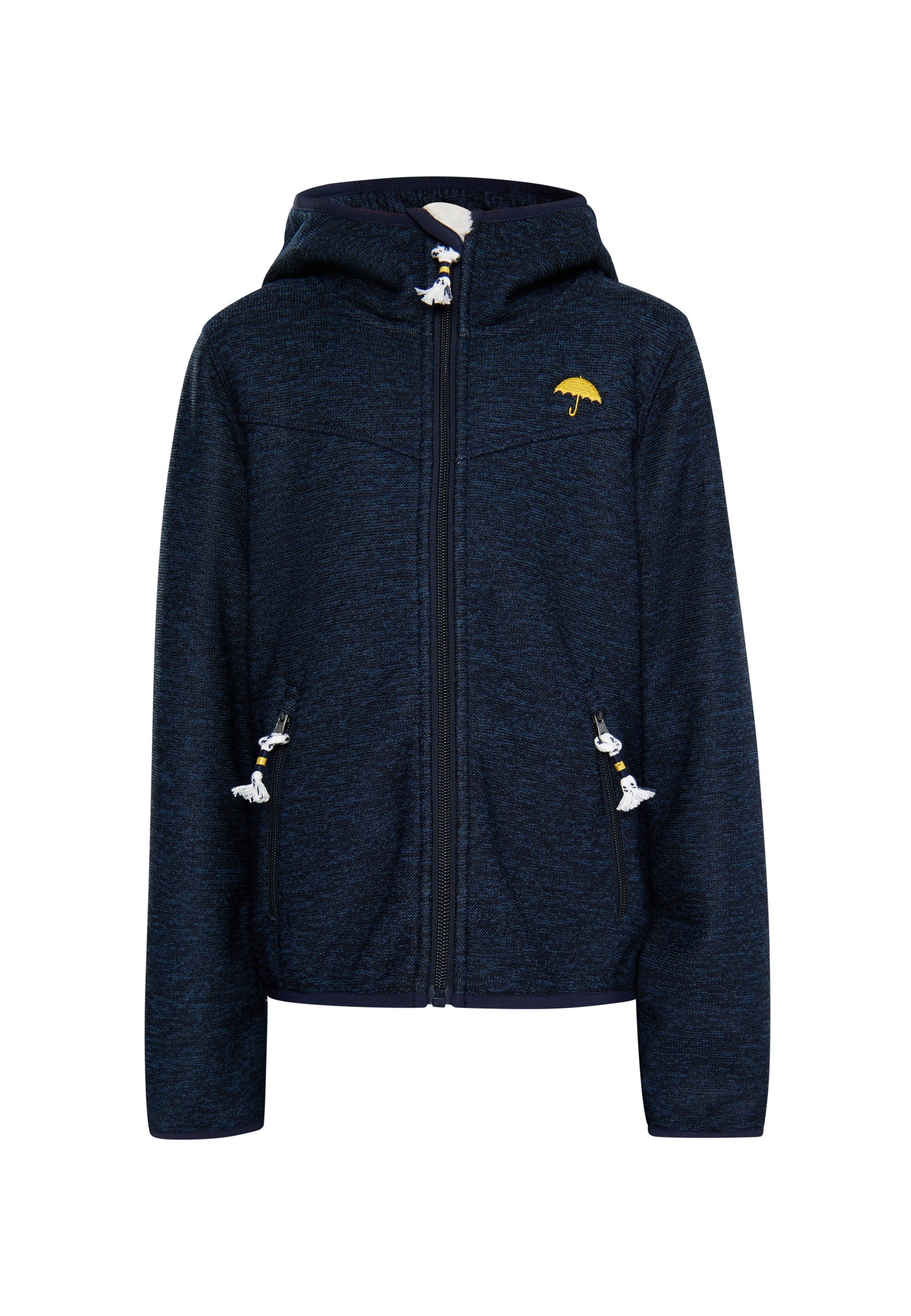 Schmuddelwedda girl's knitted fleece blouson jacket with teddy lining