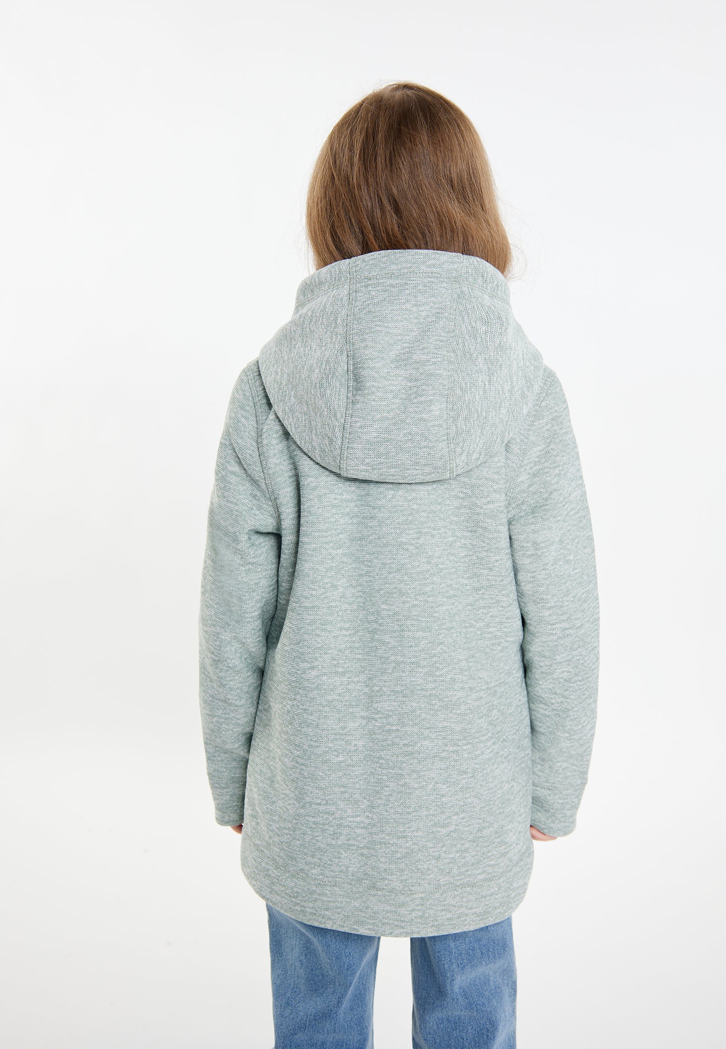 Schmuddelwedda girl's knitted fleece uffle coat