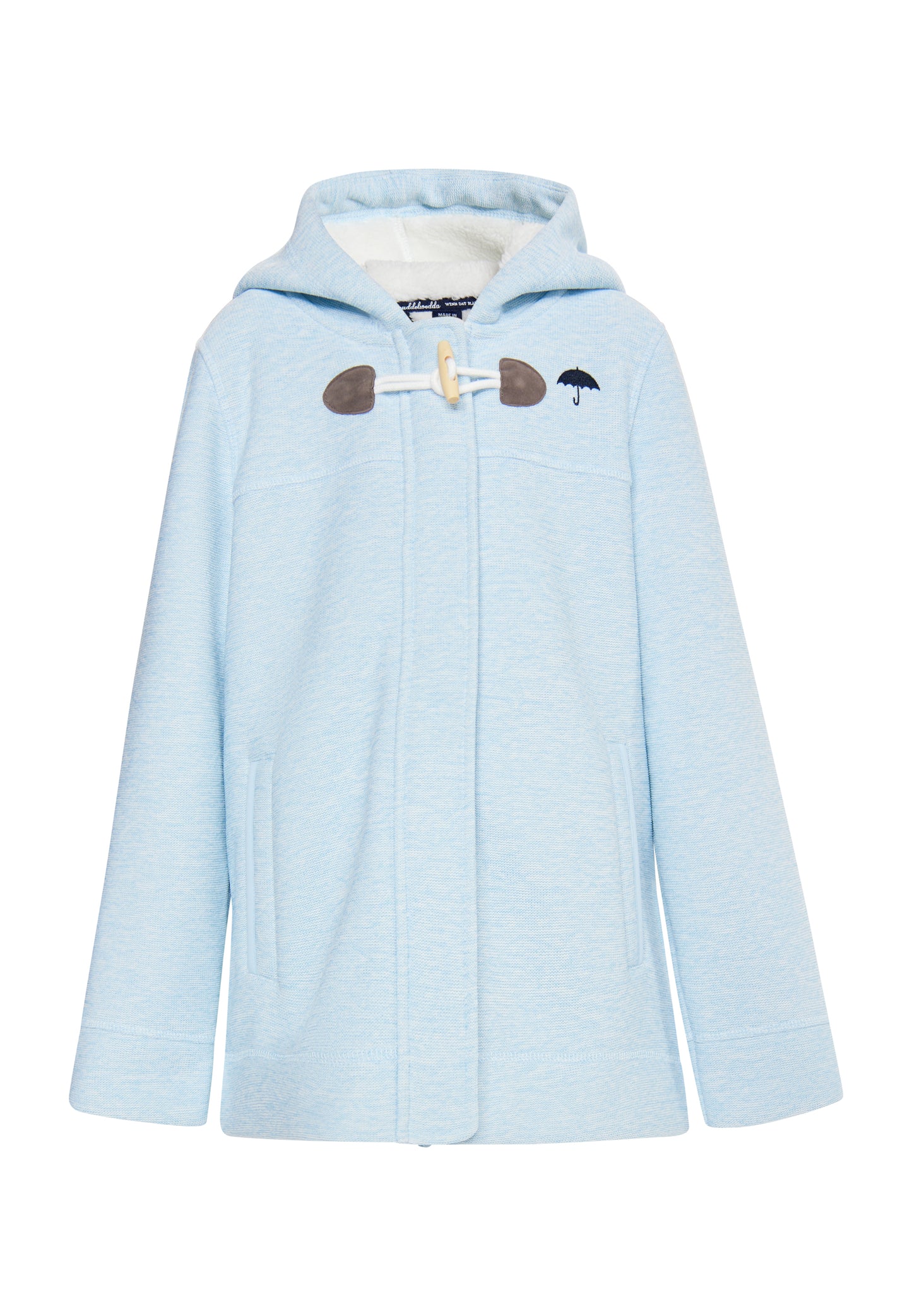 Schmuddelwedda girl's knitted fleece uffle coat