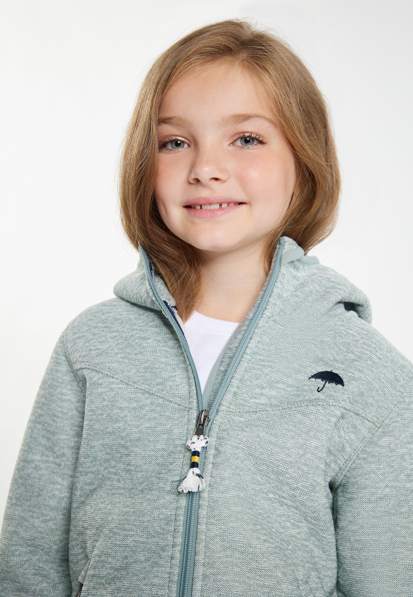 Schmuddelwedda girl's knitted fleece blouson jacket with teddy lining