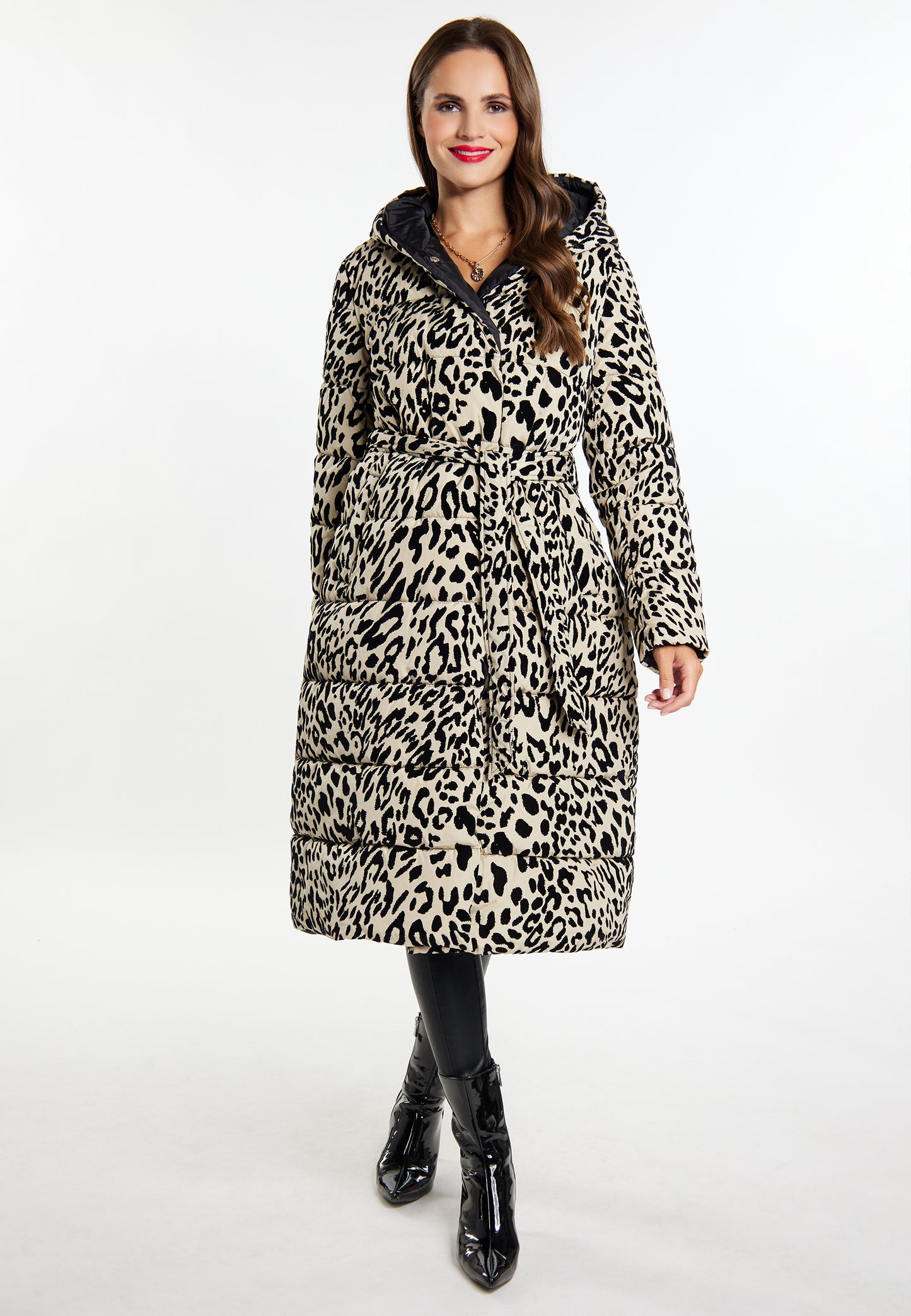 faina women's long quilted coat