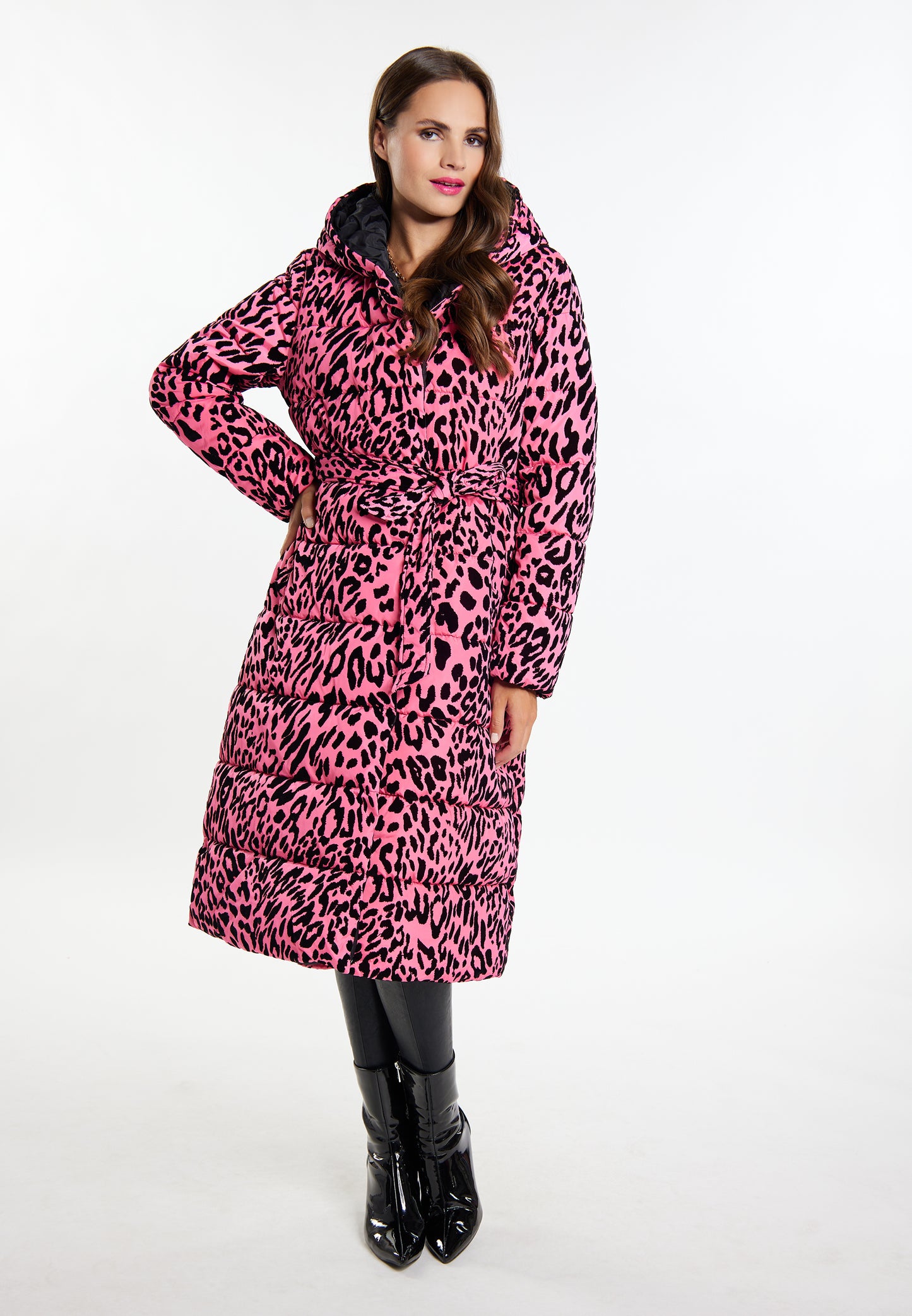 faina women's long quilted coat