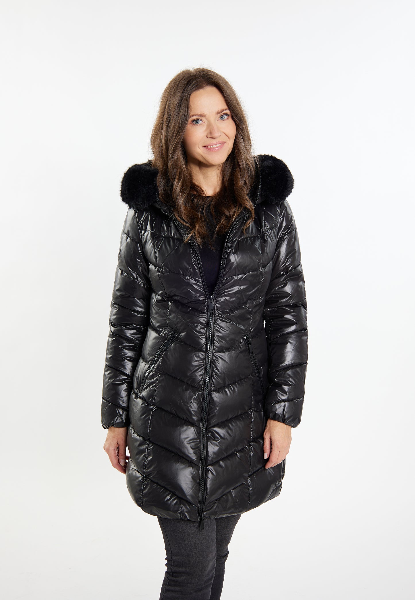 usha women's quilted coat