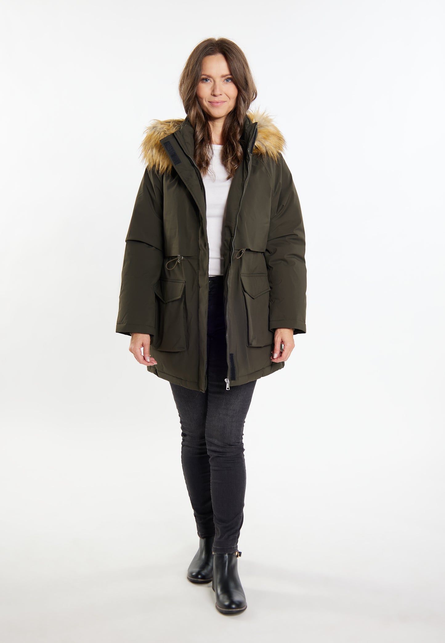 usha women's padded parka