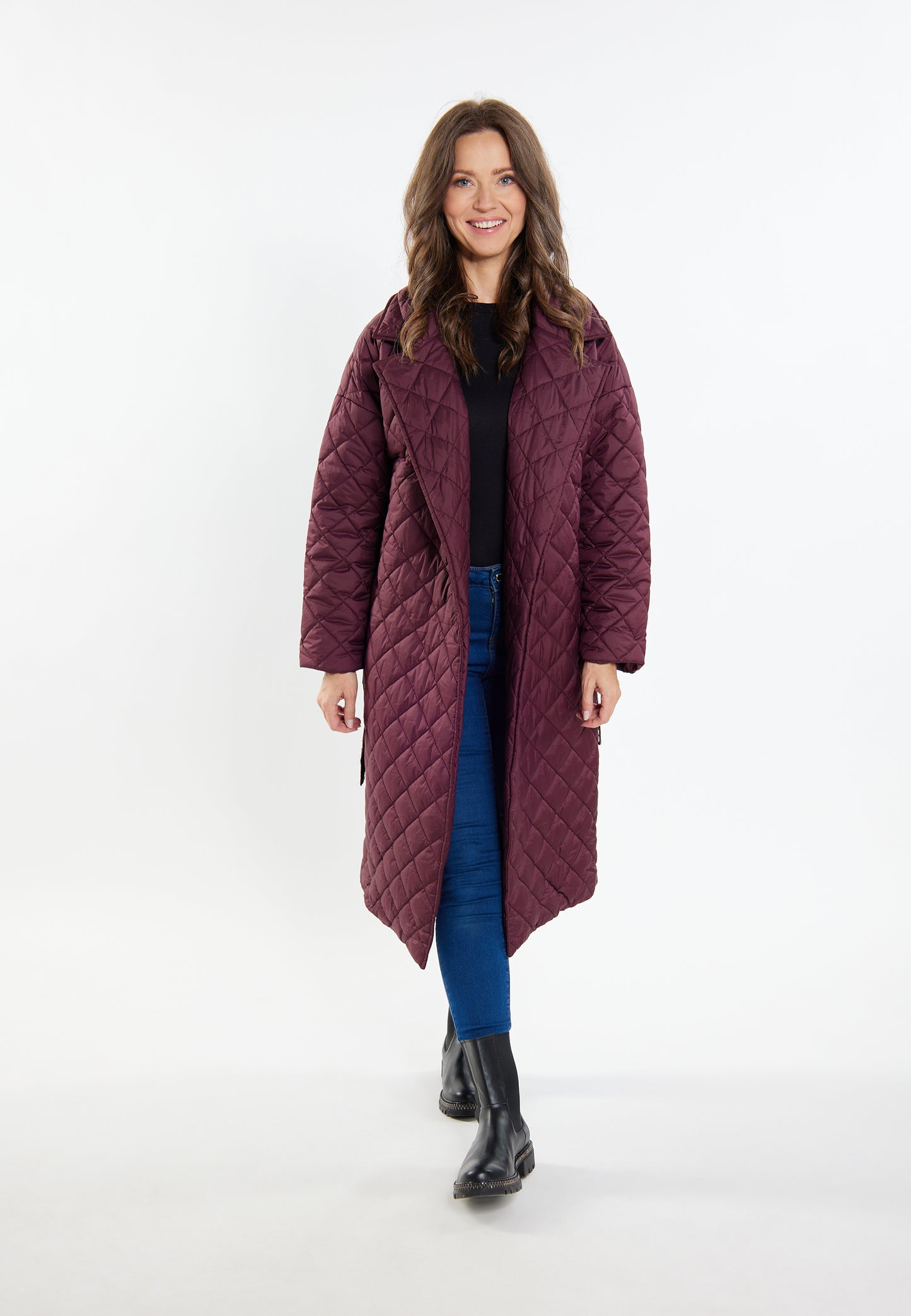 usha women's quilted coat
