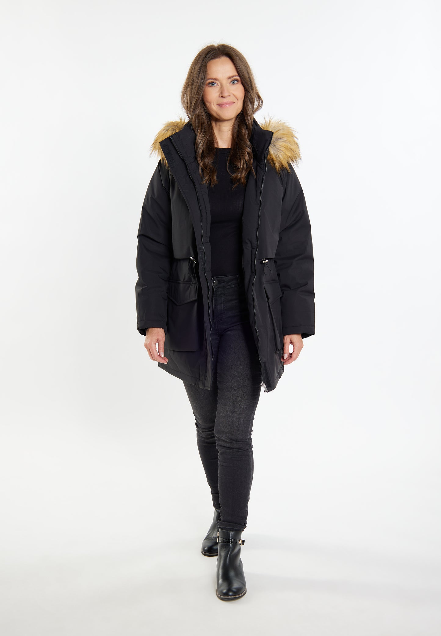 usha women's padded parka