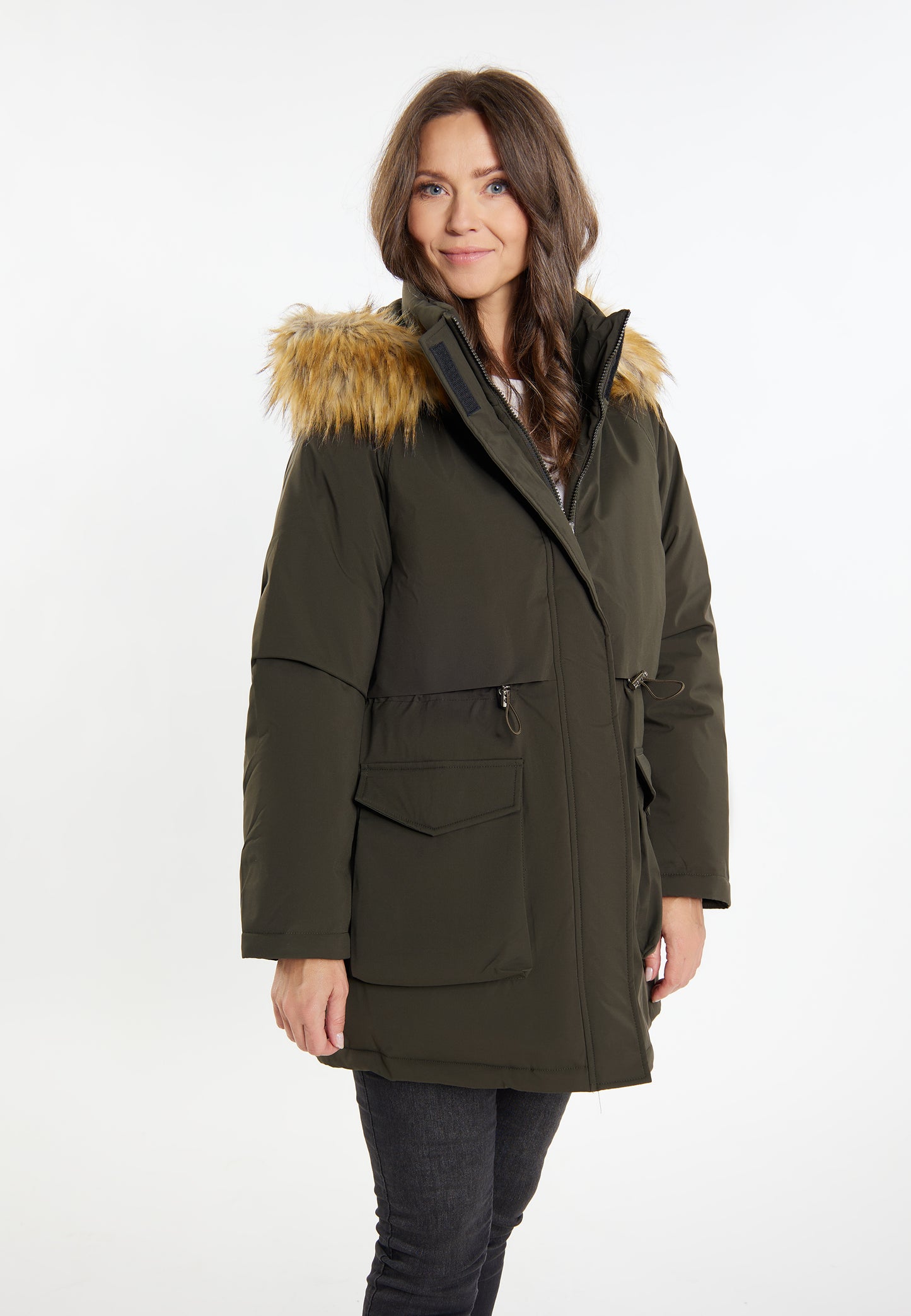 usha women's padded parka