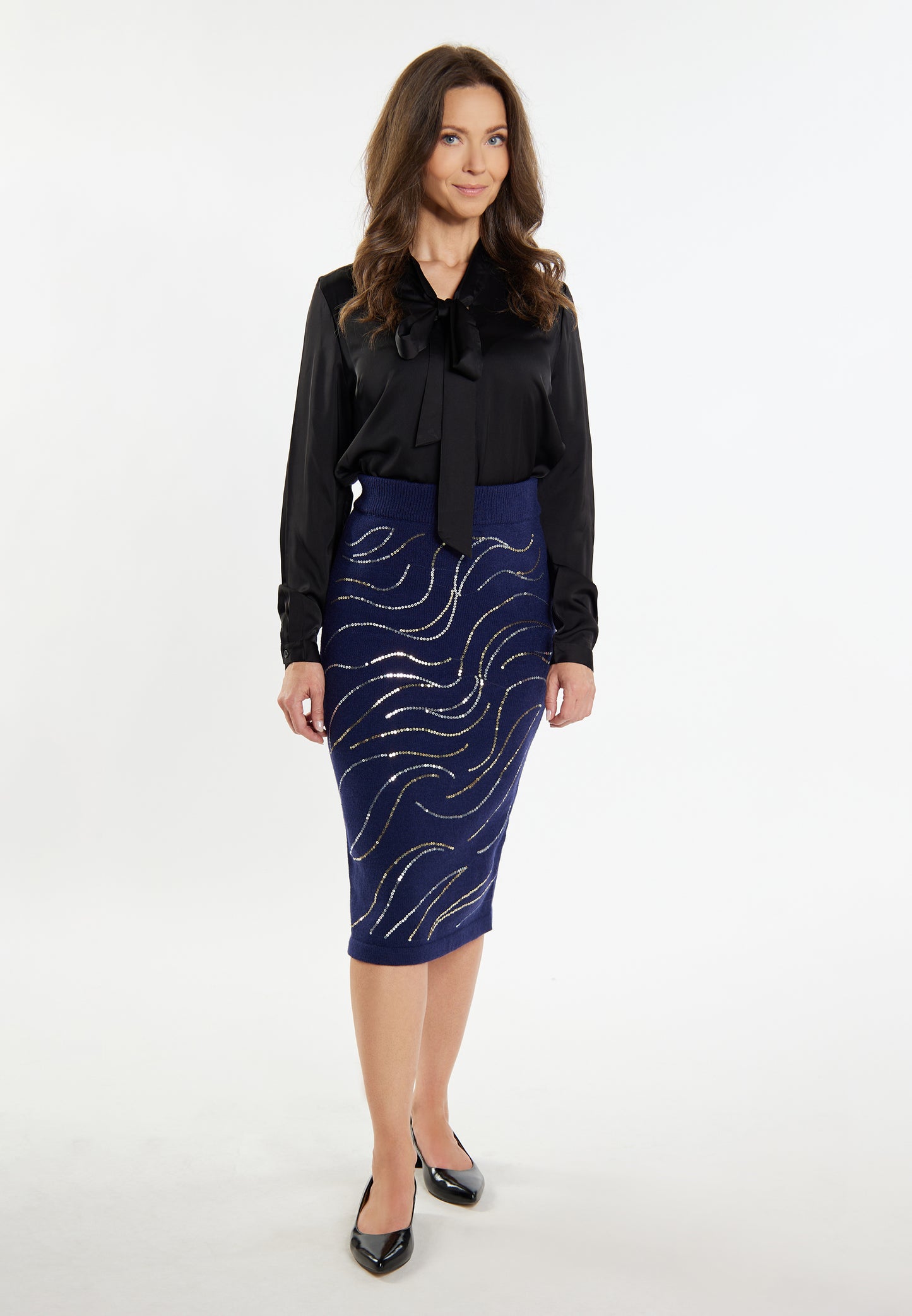 usha BLACK LABEL women's midi skirt