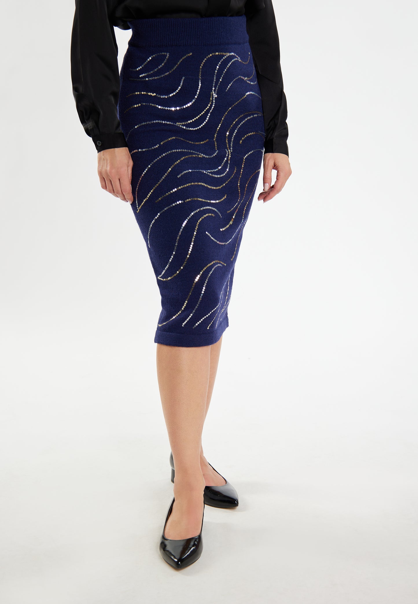 usha BLACK LABEL women's midi skirt