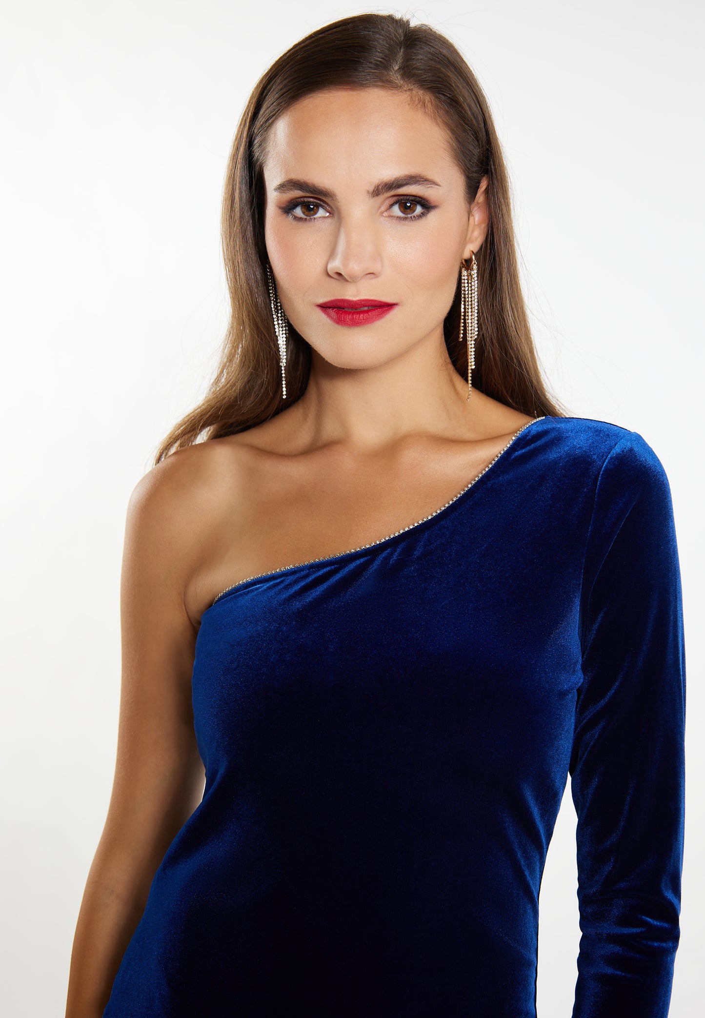 faina women's one shoulder mini dress