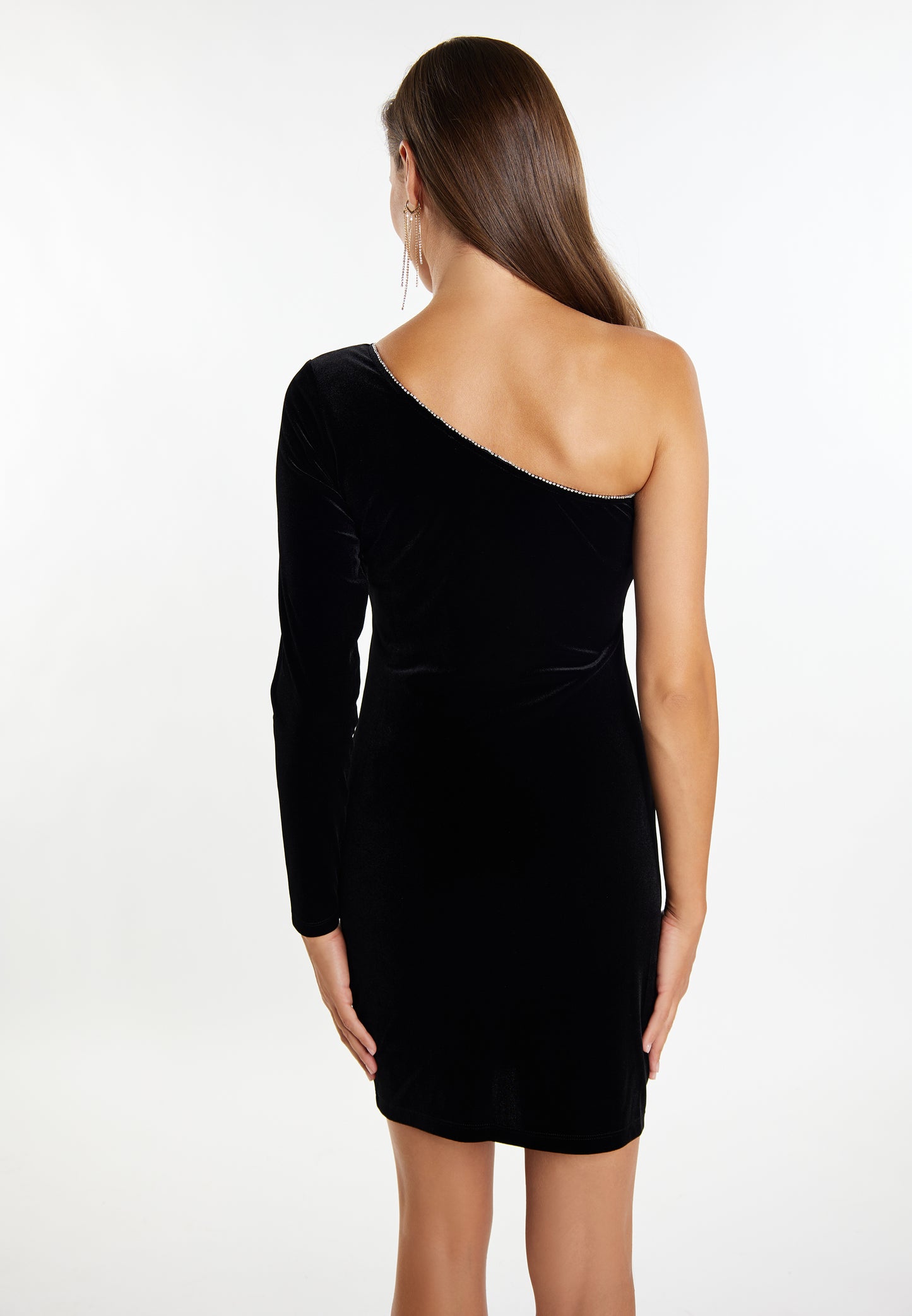faina women's one shoulder mini dress