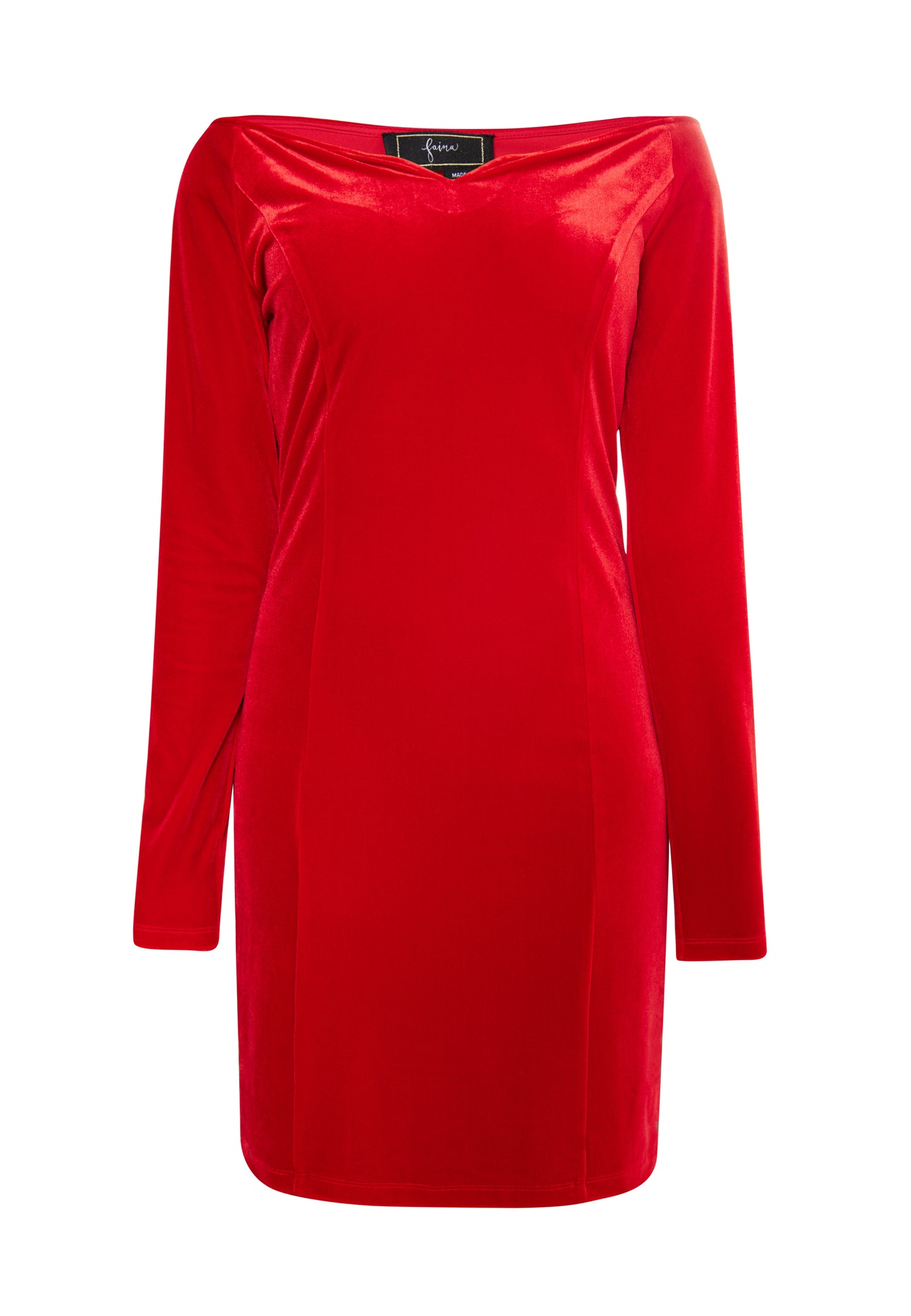 faina women's mini long sleeve dress